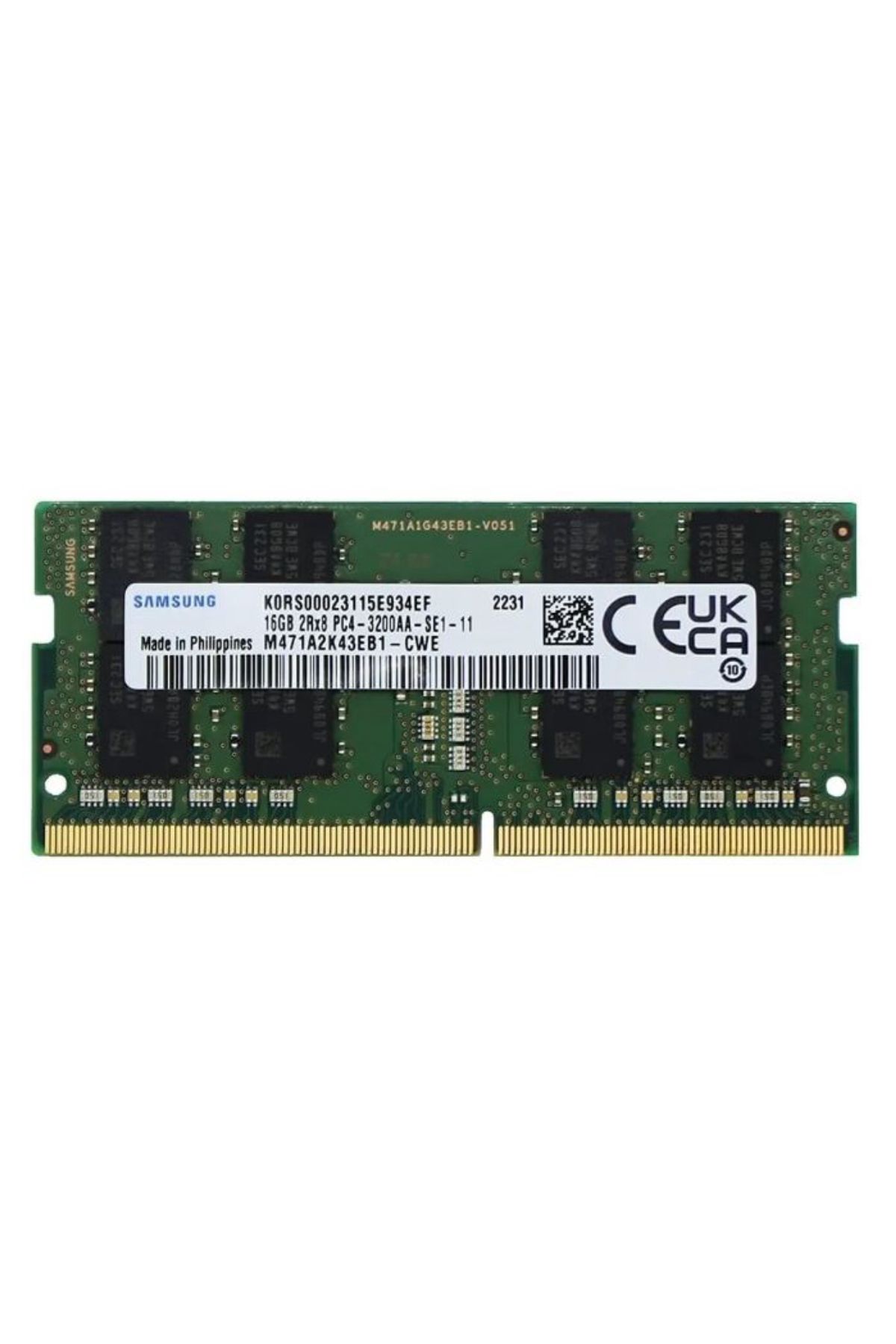 Samsung 16GB 3200MHz DDR4 SODIMM CL22 1.2V (M471A2K43EB1-CWE)