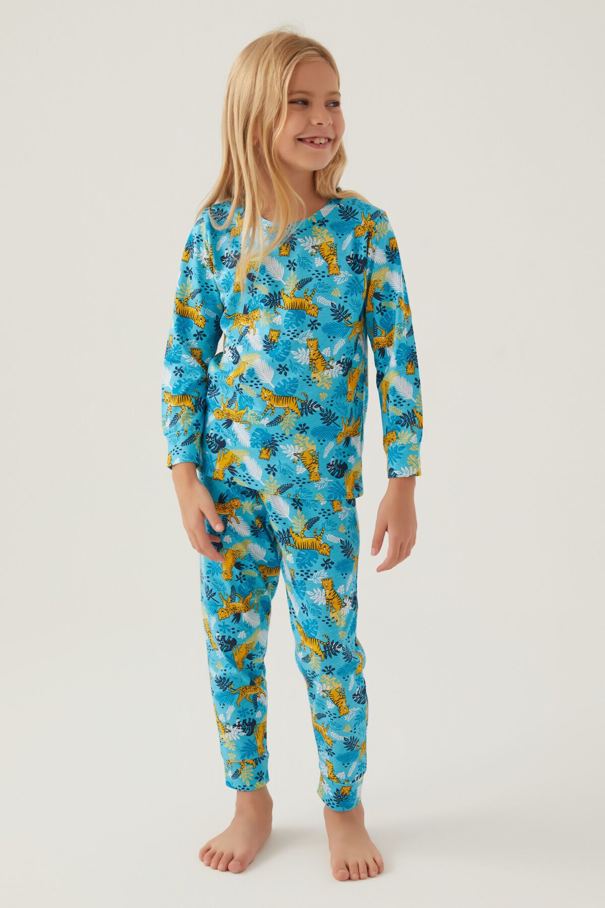Rolypoly Turkuaz Kız Çocuk Pijama Takımı