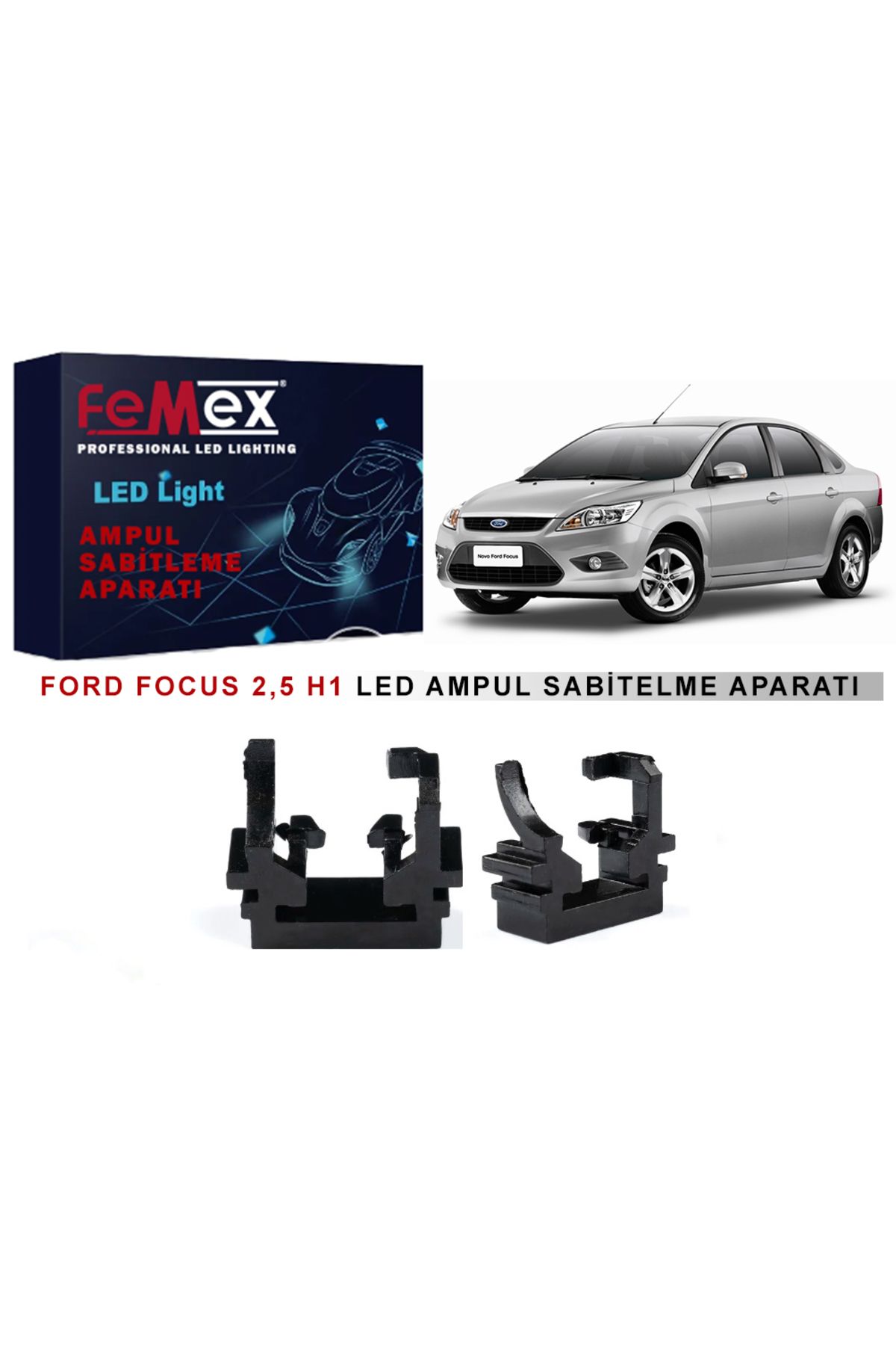 FEMEX Ford Focus 2,5 Araçlar için Uzun Far Tutucu Led Ampul Sabitleme Aparatı