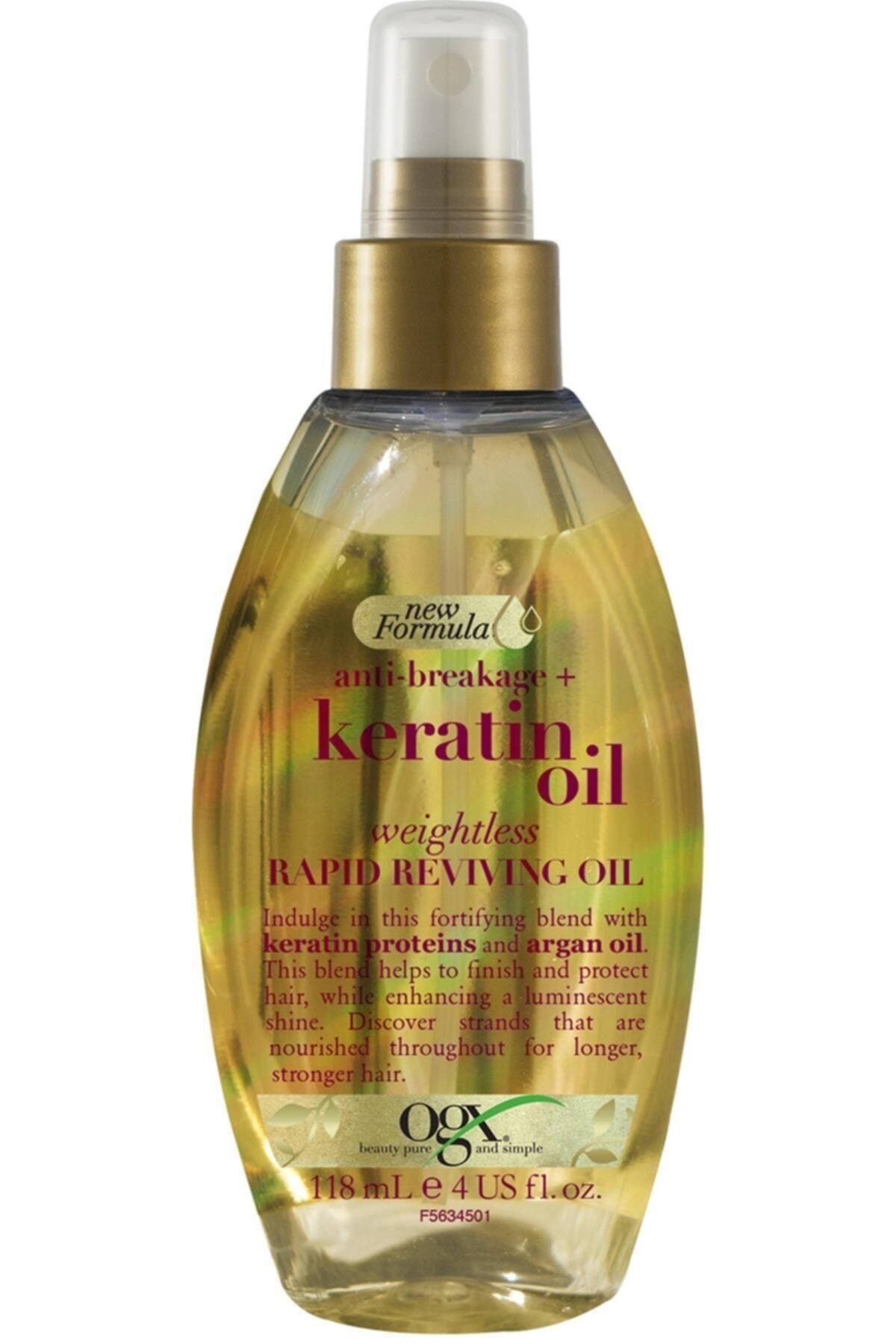 OGX Brand: Anti-Breakage Keratin Hair Care Oil 118 Ml Category: Hair Serum and Oil