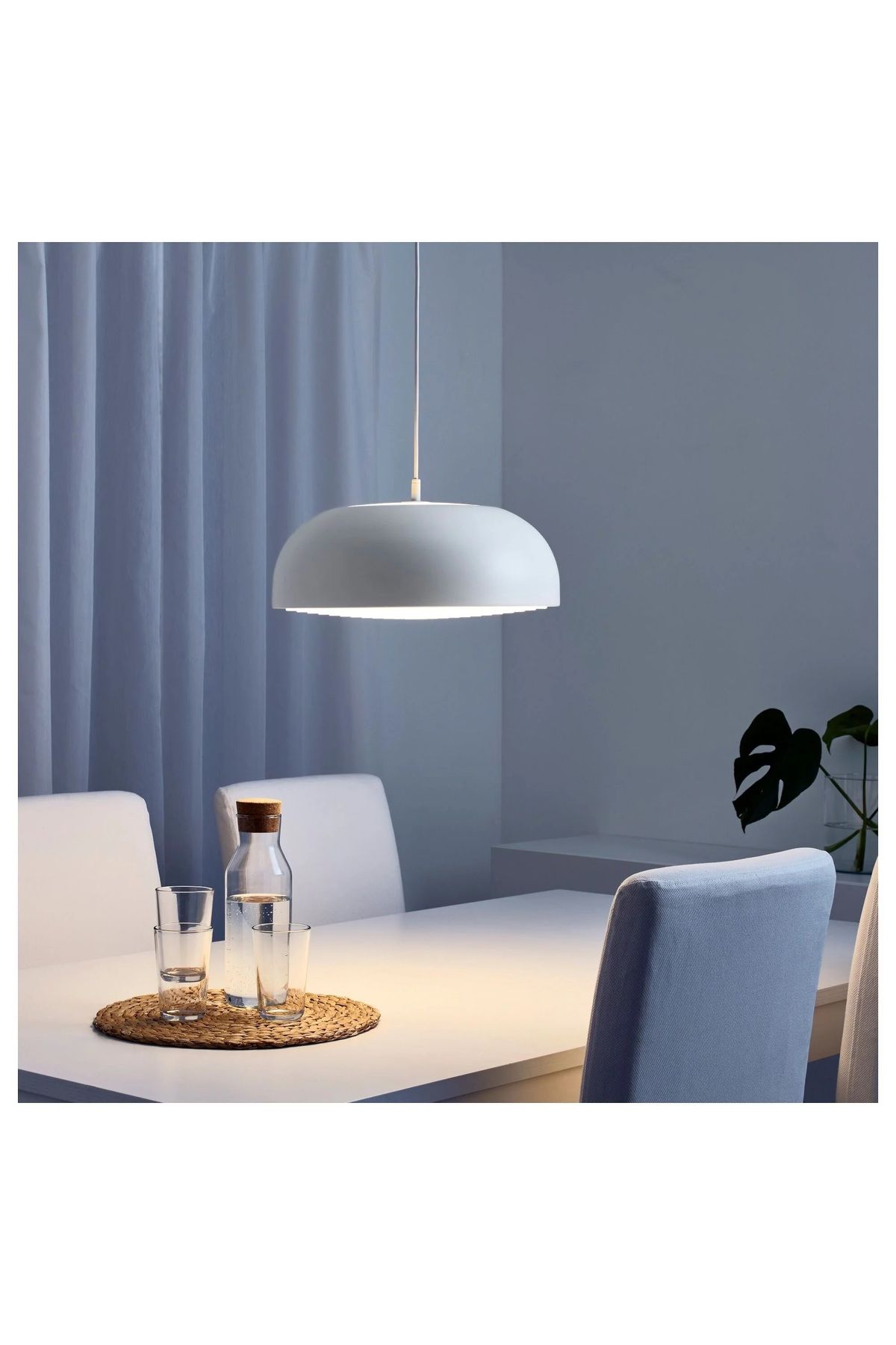 IKEA NYMÅNE beyaz 40 cm sarkıt lamba