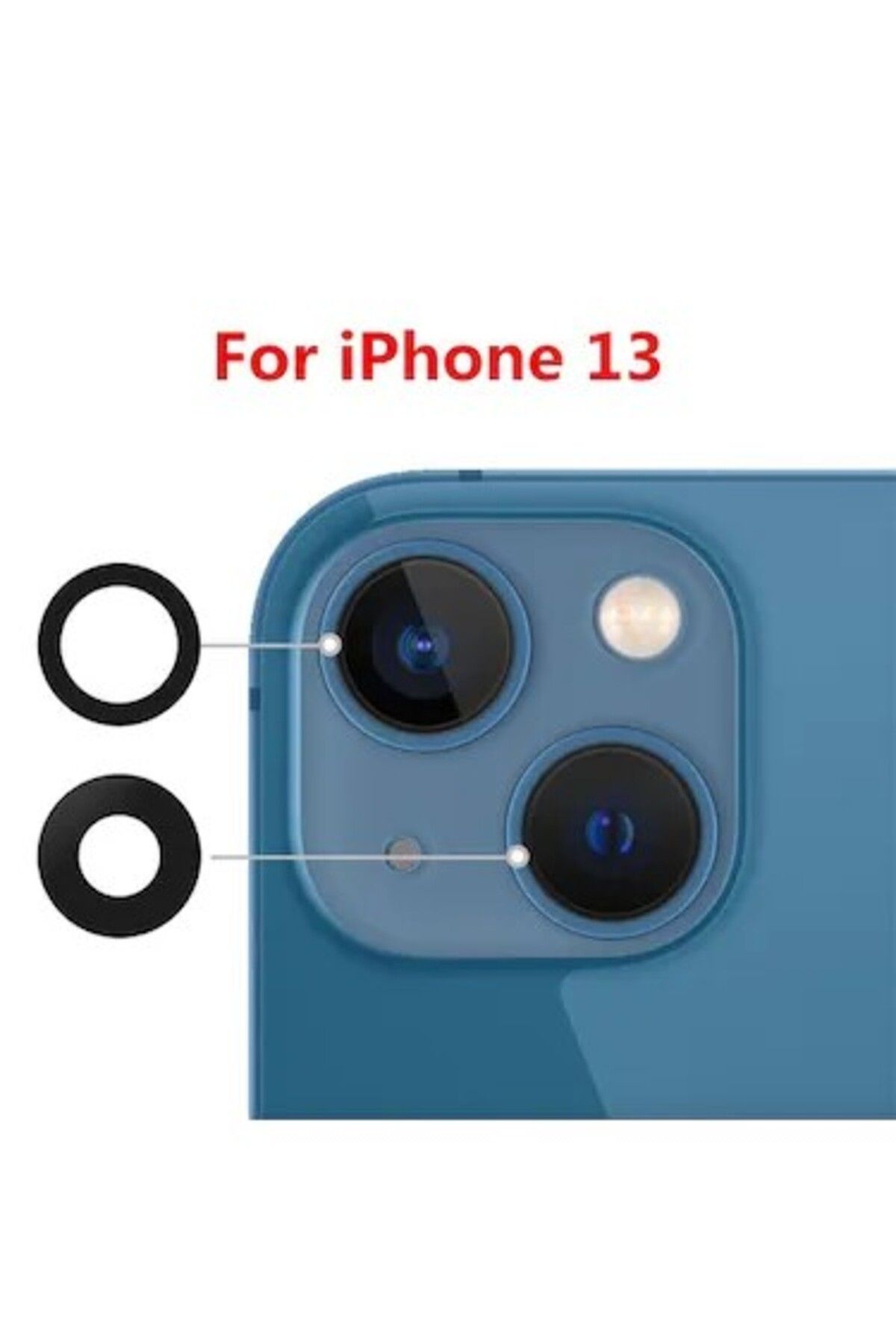 OEM iPhone 13 Arka Kamera Camı Lensi Seti