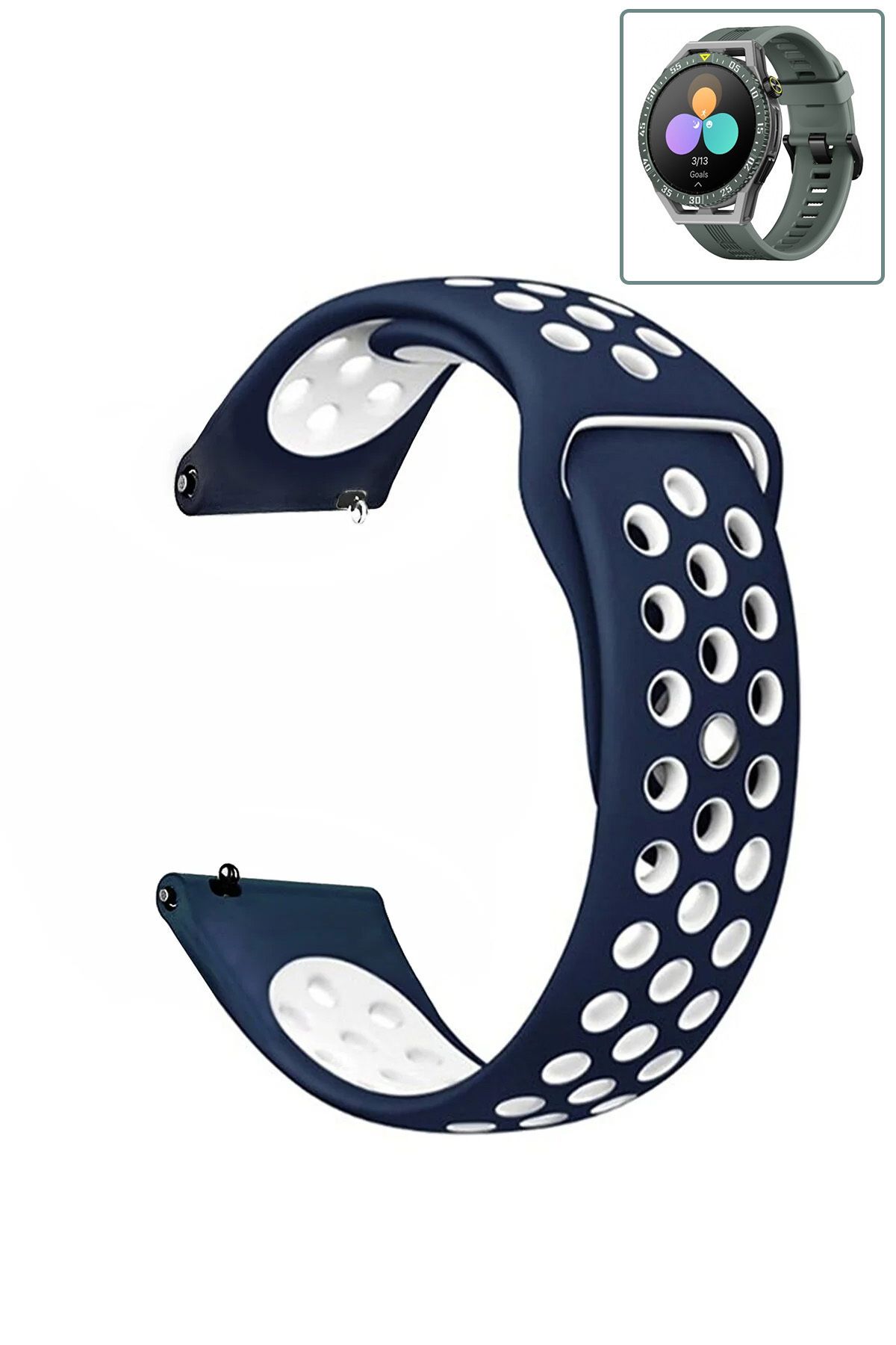 Tagomoon Huawei Watch Gt3 Se Uyumlu Kordon Yumuşak Dokulu Nike Style Esnek Silikon Kayış