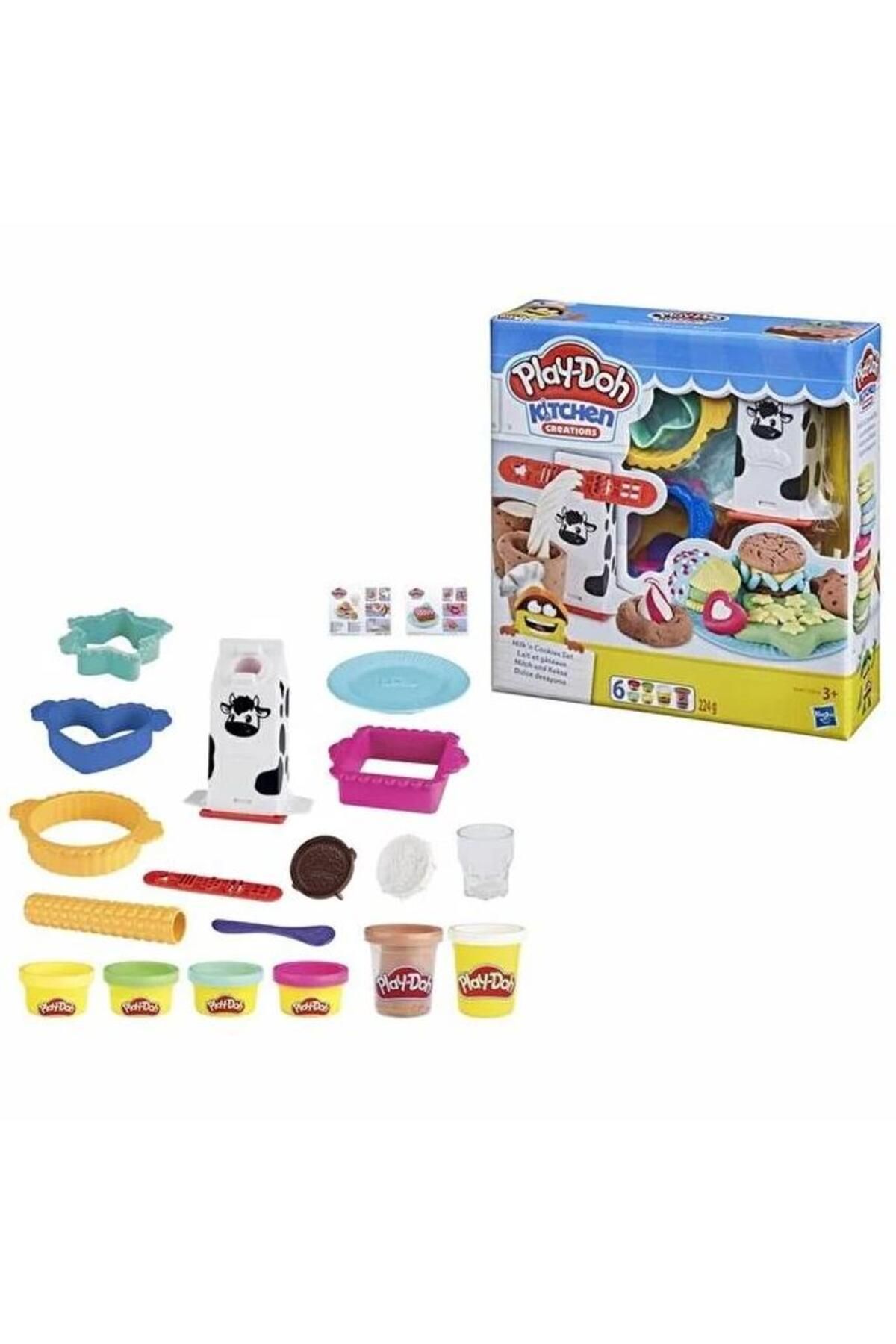 Hasbro Play-doh Mutfak Atölyesi Süt Ve Kurabiye Seti E5112-e5471