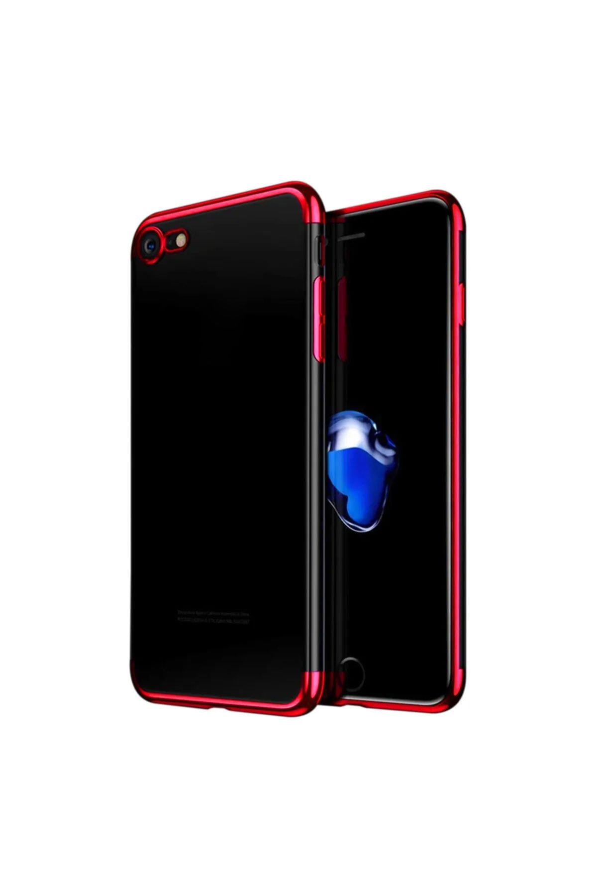 Microsonic Apple Iphone Se 2020 Kılıf Skyfall Transparent Clear Kırmızı