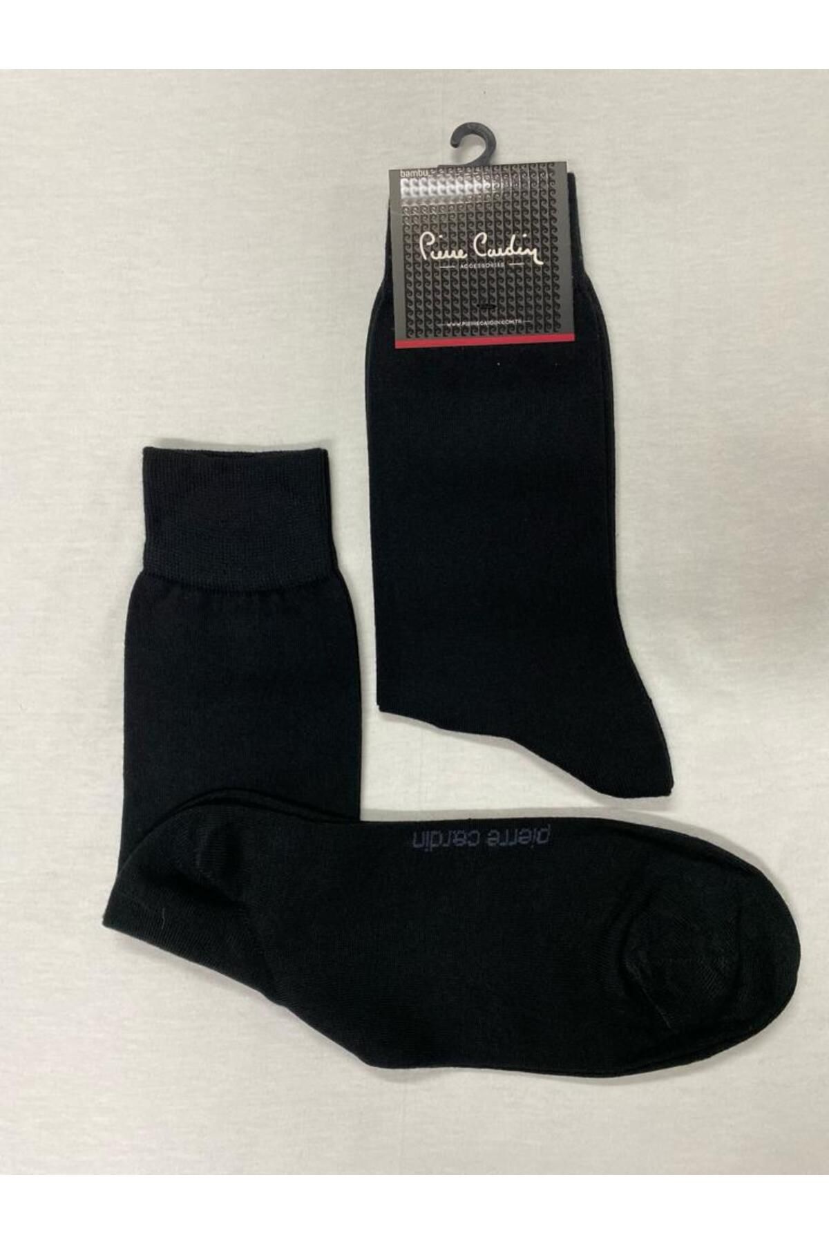 Pierre Cardin Bambu 6’lı Siyah Renk Uzun Klasik Soket Çorap Pc-800