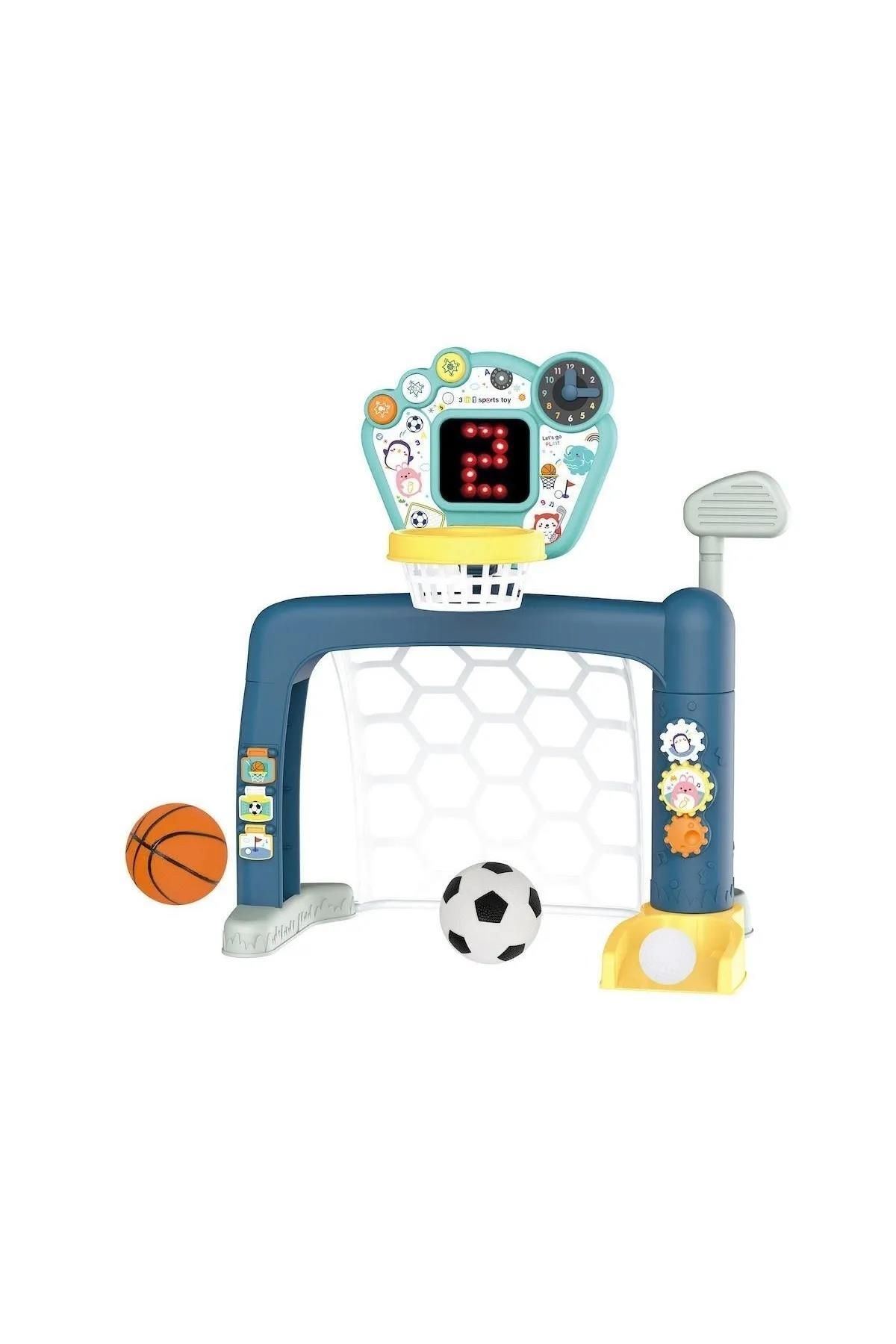 Peda Toy Futbol Kalesi Basketbol Potası Ve Golf Seti 3 Oyun 1 Arada Set