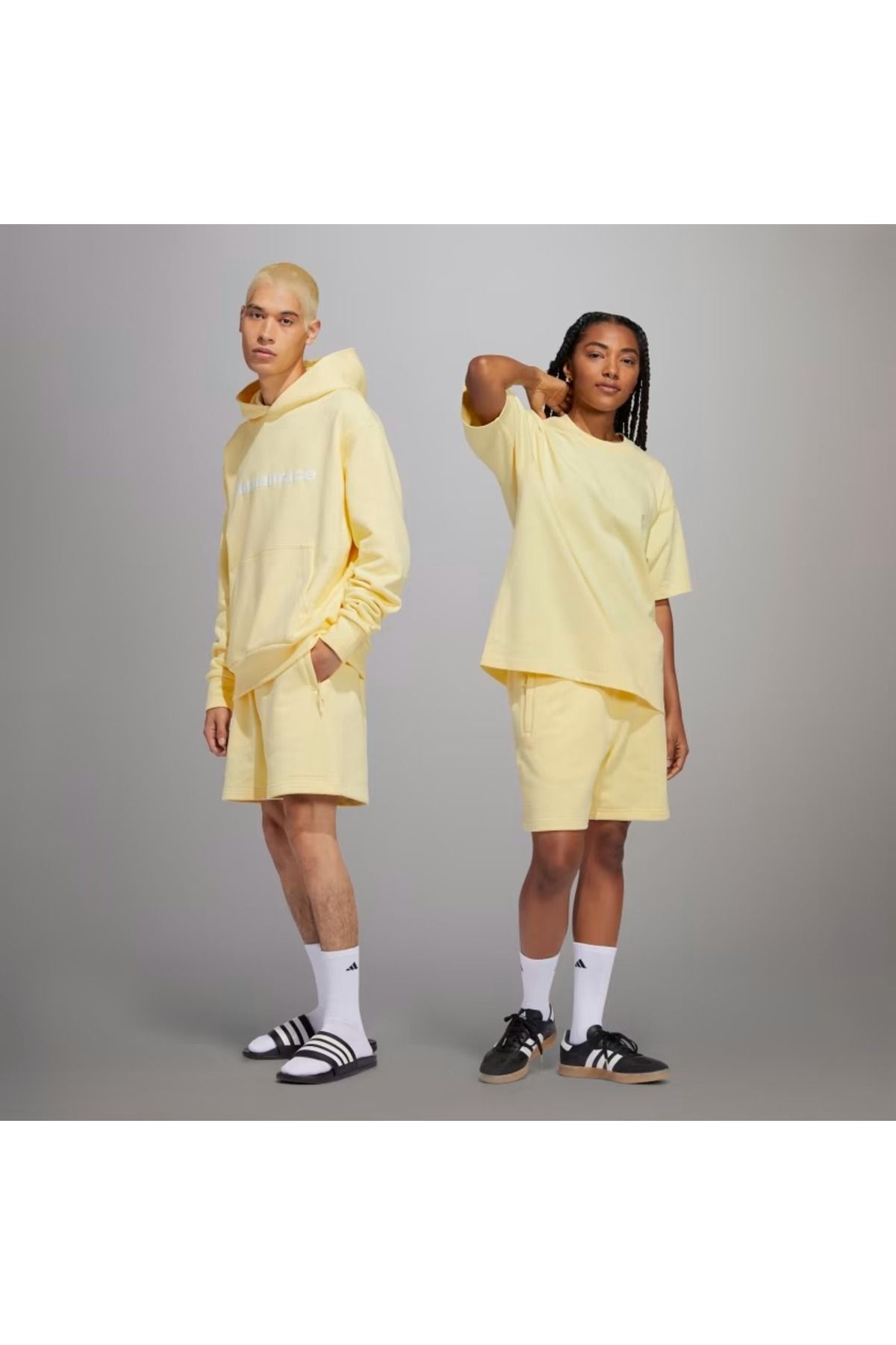 adidas Pharrell Williams Basic unisex sarı Şort hs4827