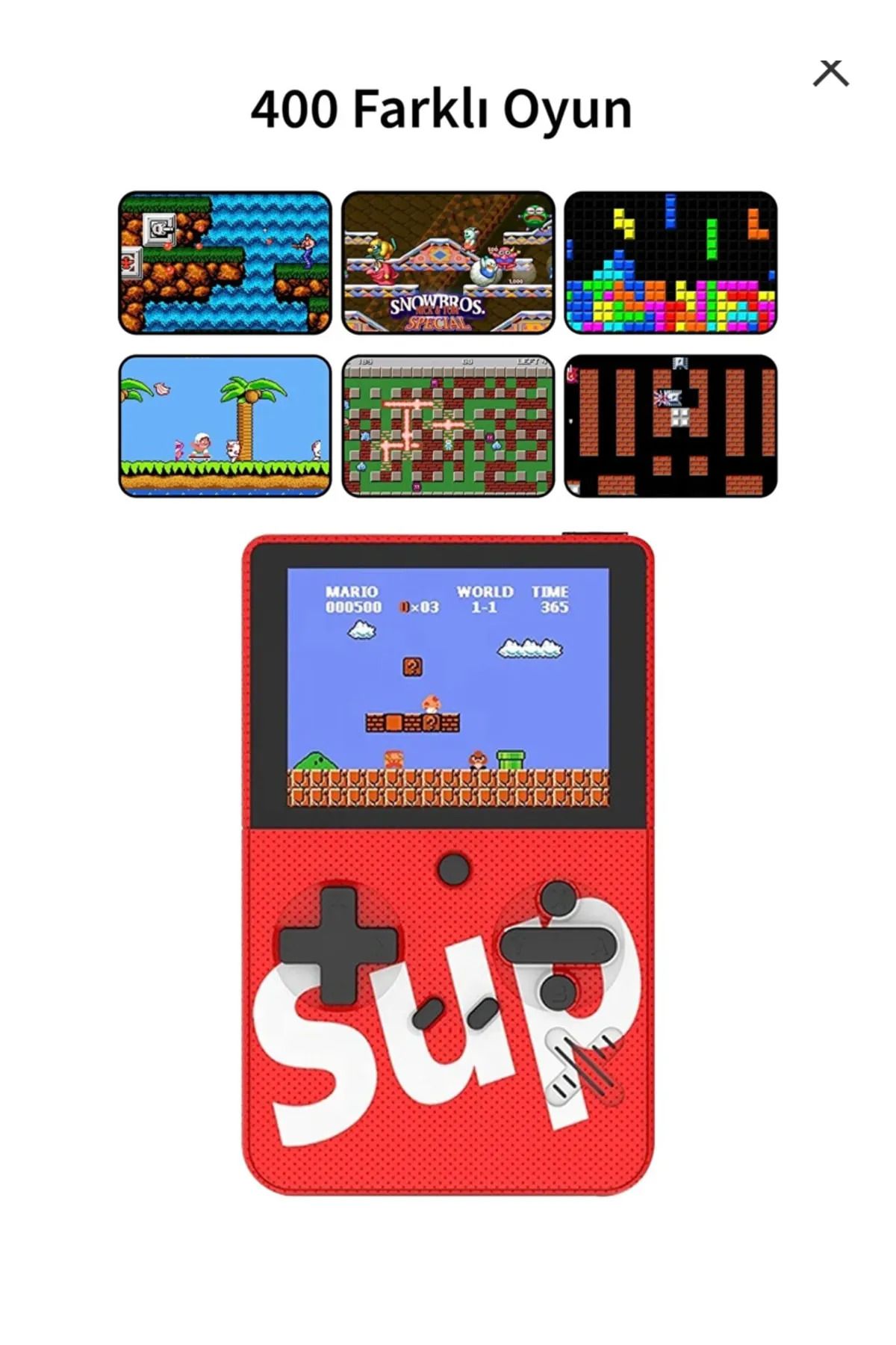 SALİLE Atari'nin Cep Boyutundaki Harikası 400 Efsane Oyunla Dolu Mini Taşınabilir Oyun Konsolu