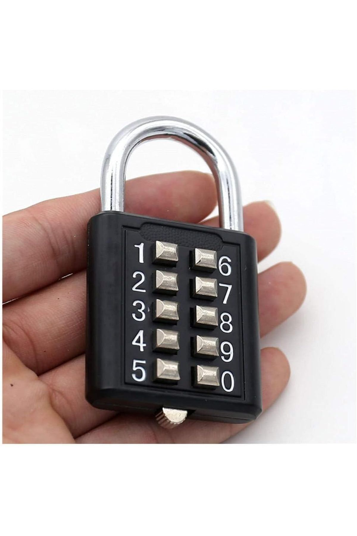 Uniquem 10 Şifreli Akıllı Kilit Basmalı Şifreli Kilit Ofis Dolap Bagaj Valiz Çanta Güvenlik Kilit XLK413