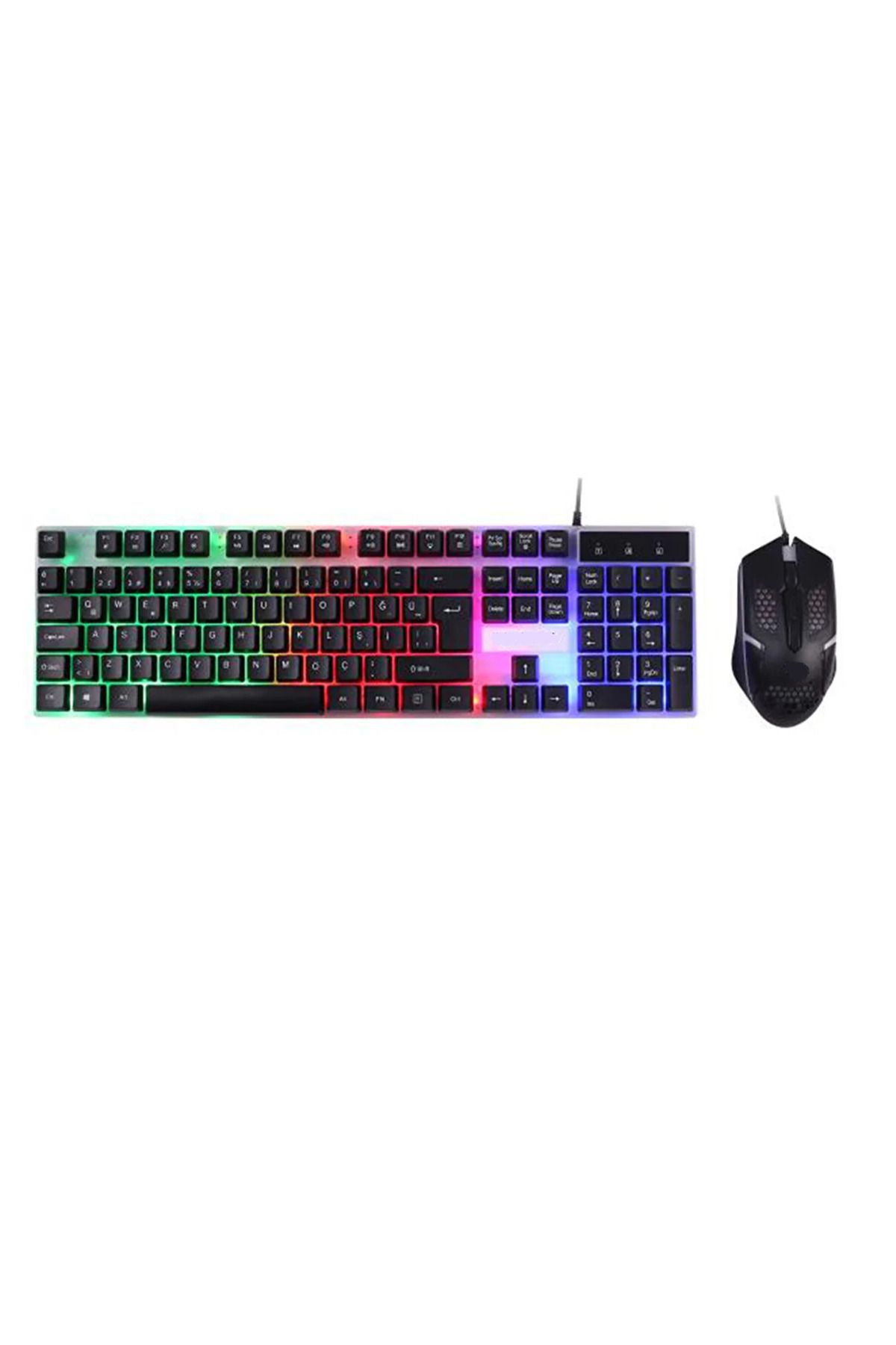 SKYNEX Oyuncu Rgb Işıklı Kablolu Q Klavye mouse set