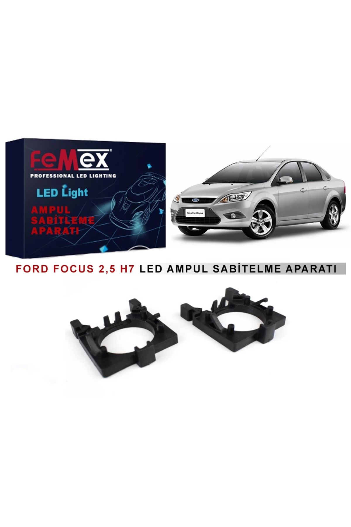 FEMEX Ford Focus 2,5 Araçlar için Kısa Far Tutucu Led Ampul Sabitleme Aparatı