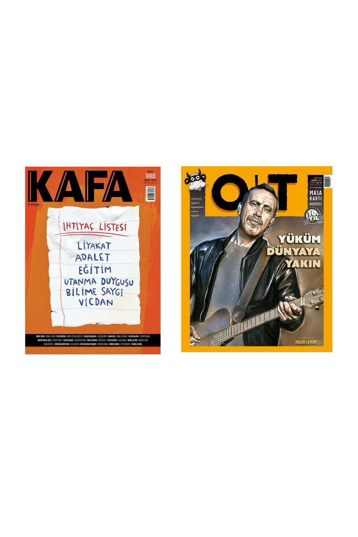 Dergi Kapında Kafa Dergi + OT Dergi Yıllık Abonelik