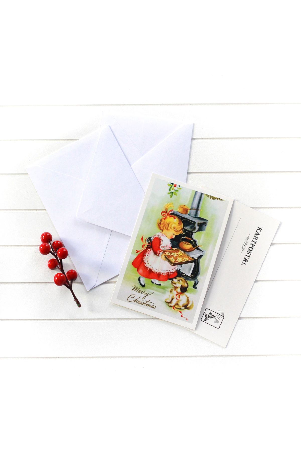 Bimotif Yılbaşı Kartpostal-zarf Seti, Yılbaşı Kurabiyeleri 25 Adet