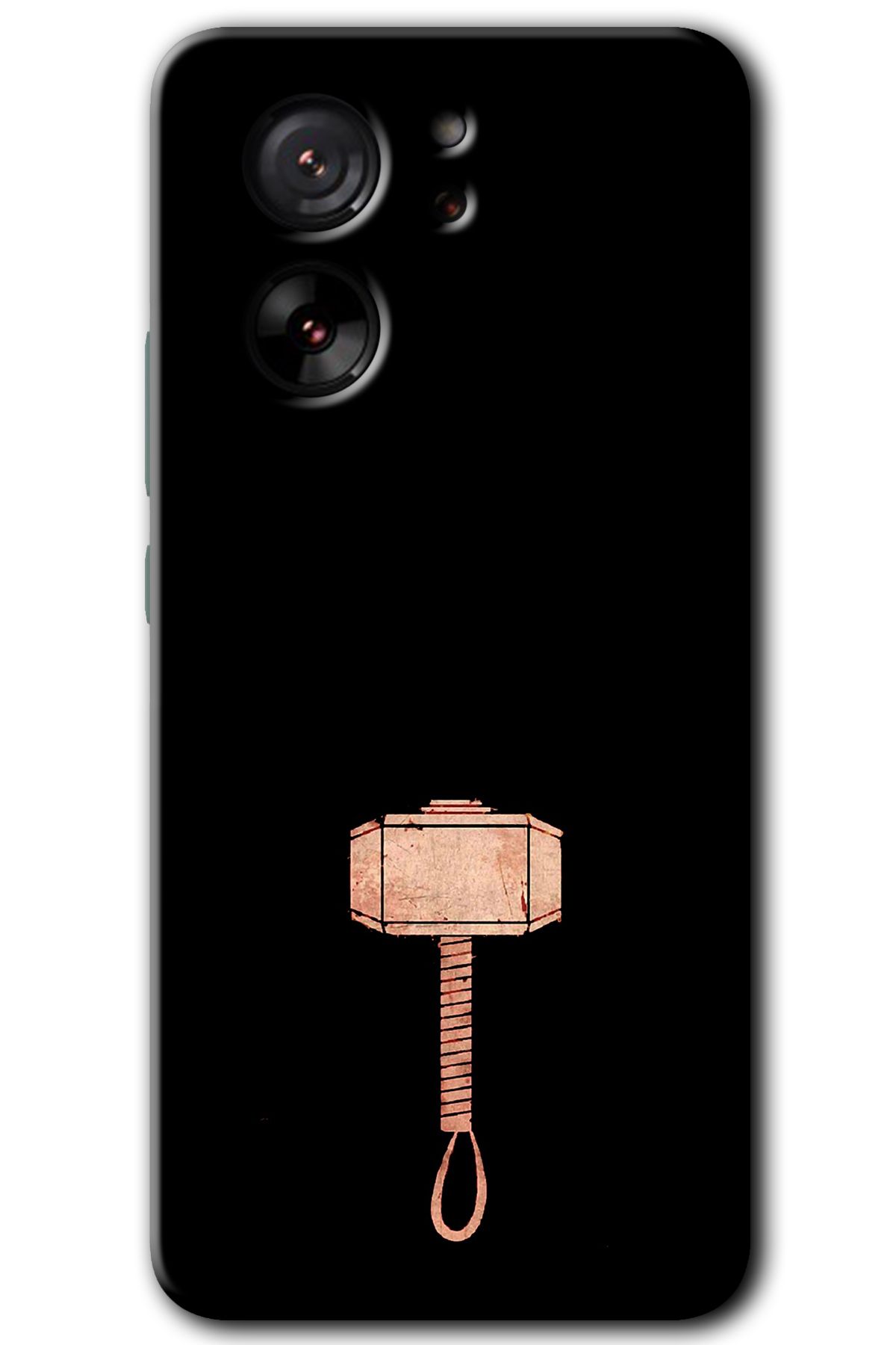 Gramaphone Xiaomi Mi 13T Pro Kılıf HD Desen Baskılı Arka Kapak + Kırılmaz Cam - Thor Çekiç