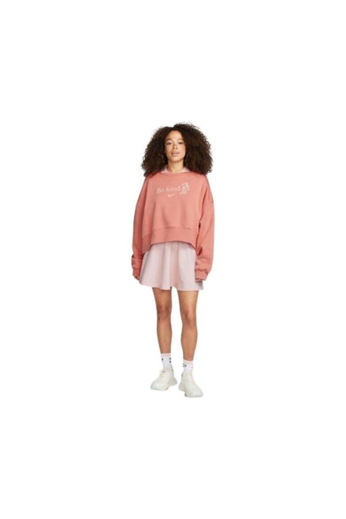 Nike Sportswear Trend Fleece Oversized Kadın Sweatshirt-dv2825-824