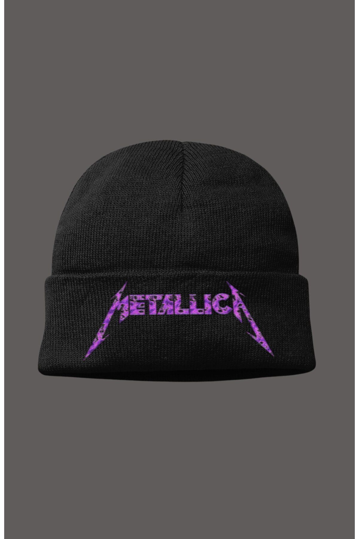 Fuddy Moda Unisex Metallica Baskılı Bere, Rock Metal Baskılı Erkek Kadın Çocuk Bebek Outdoor Şapka