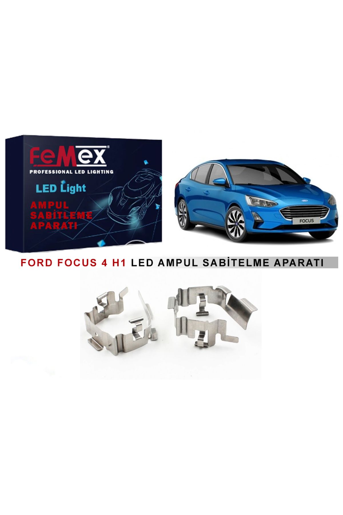 FEMEX Ford Focus 4 Araçlar için Uzun Far Tutucu Led Ampul Sabitleme Aparatı