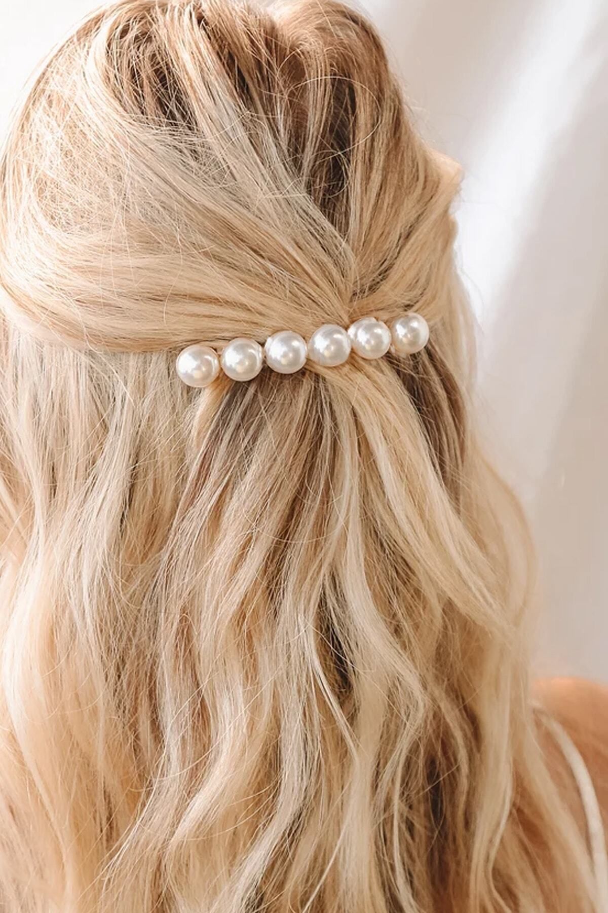 New Obsessions Kadın Angel Pearls Incili Otomatik Toka