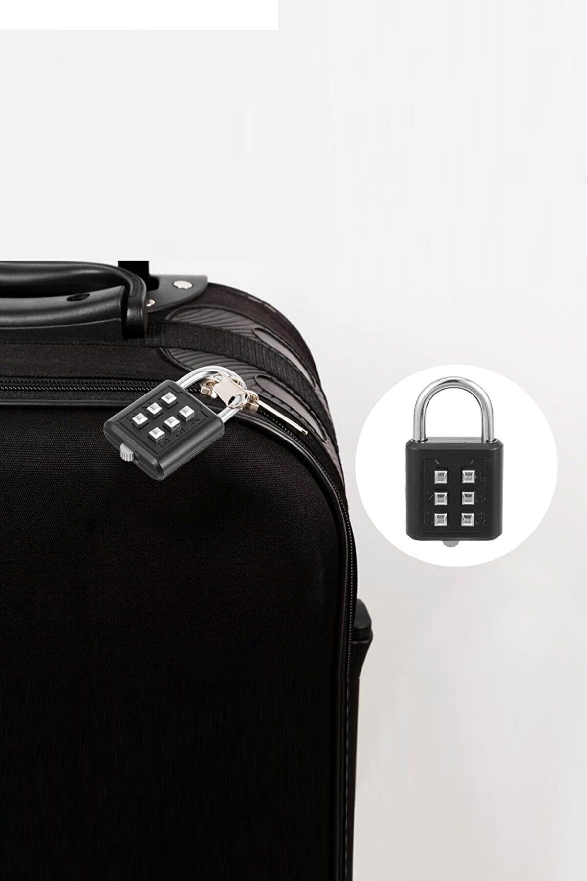 Xolo 2 Adet 6 Şifreli Akıllı Basmalı Şifreli Kilit Ofis Dolap Bagaj Valiz Çanta Güvenlik Kilit XLK411
