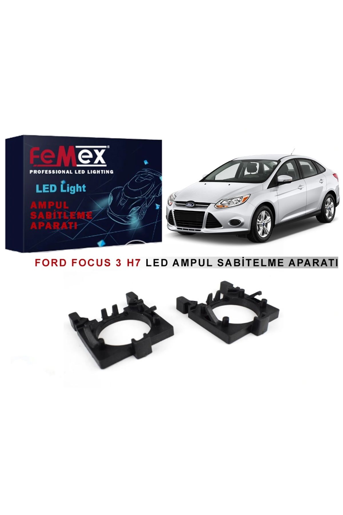 FEMEX Ford Focus 3 Araçlar için Kısa Far Tutucu Led Ampul Sabitleme Aparatı