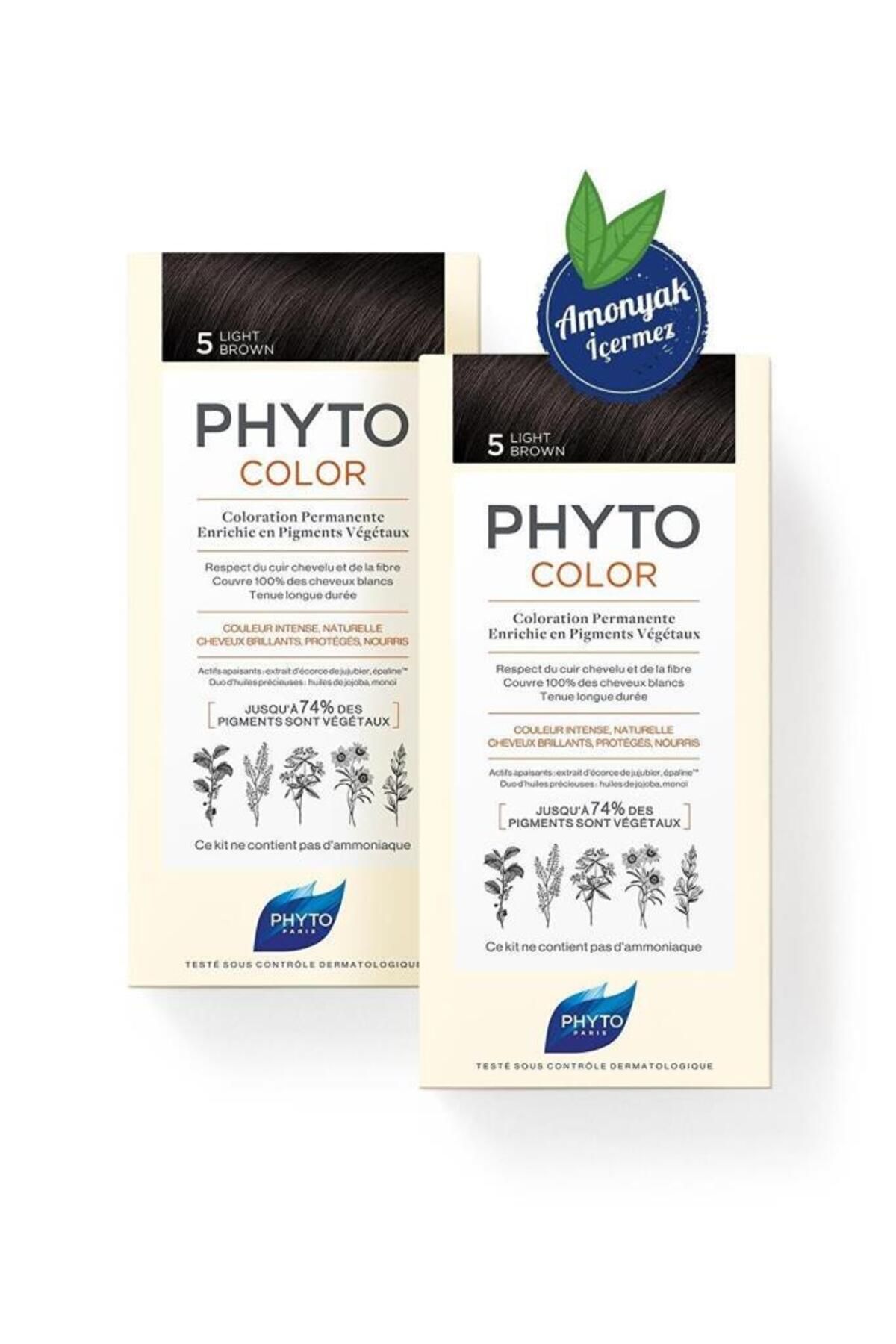 Phyto Color 5 - Açık Kestane Ikili Kofre Paketi