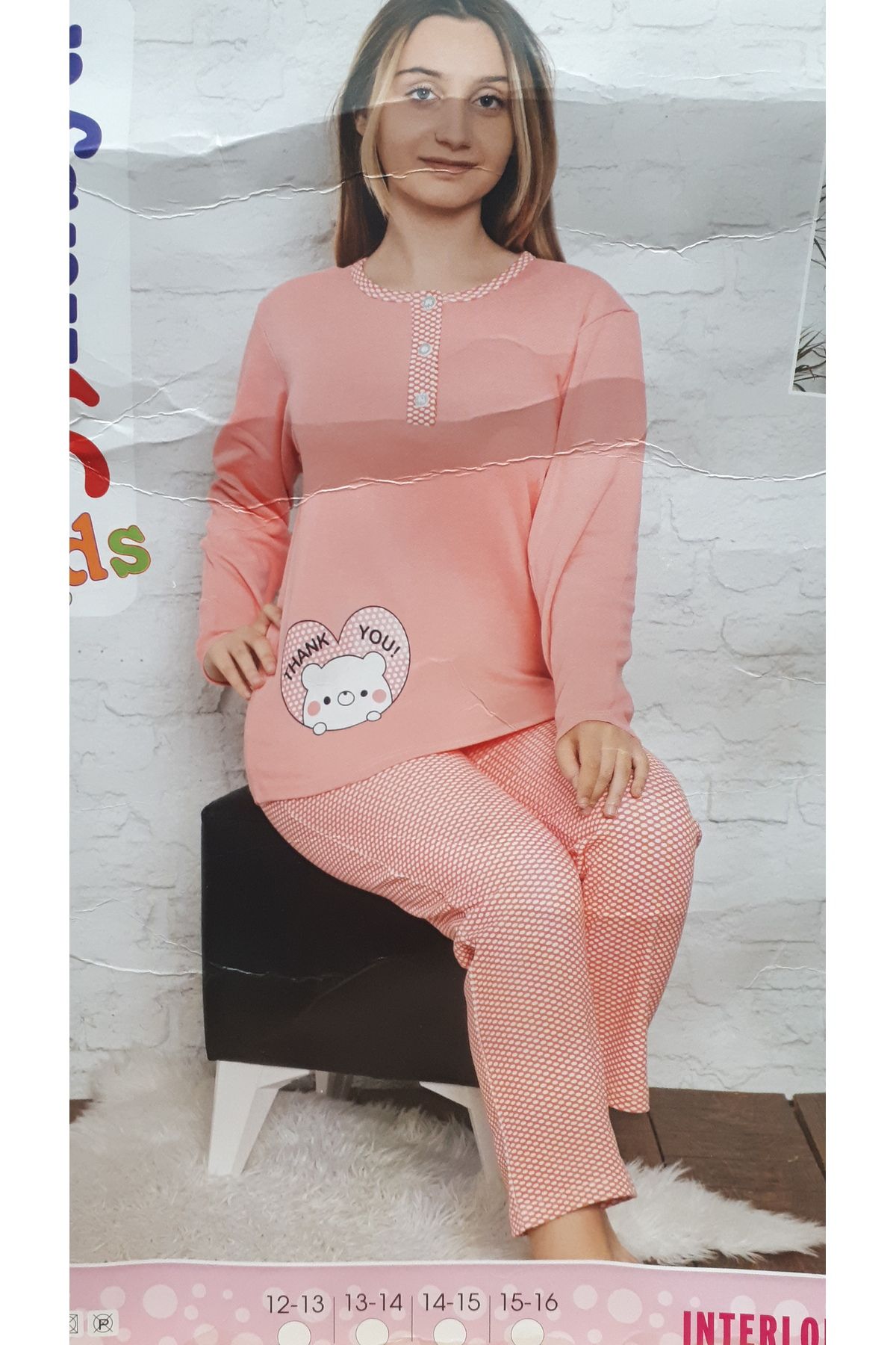 Akasya Interlok Kız Çocuk Pijama Takımı 01926
