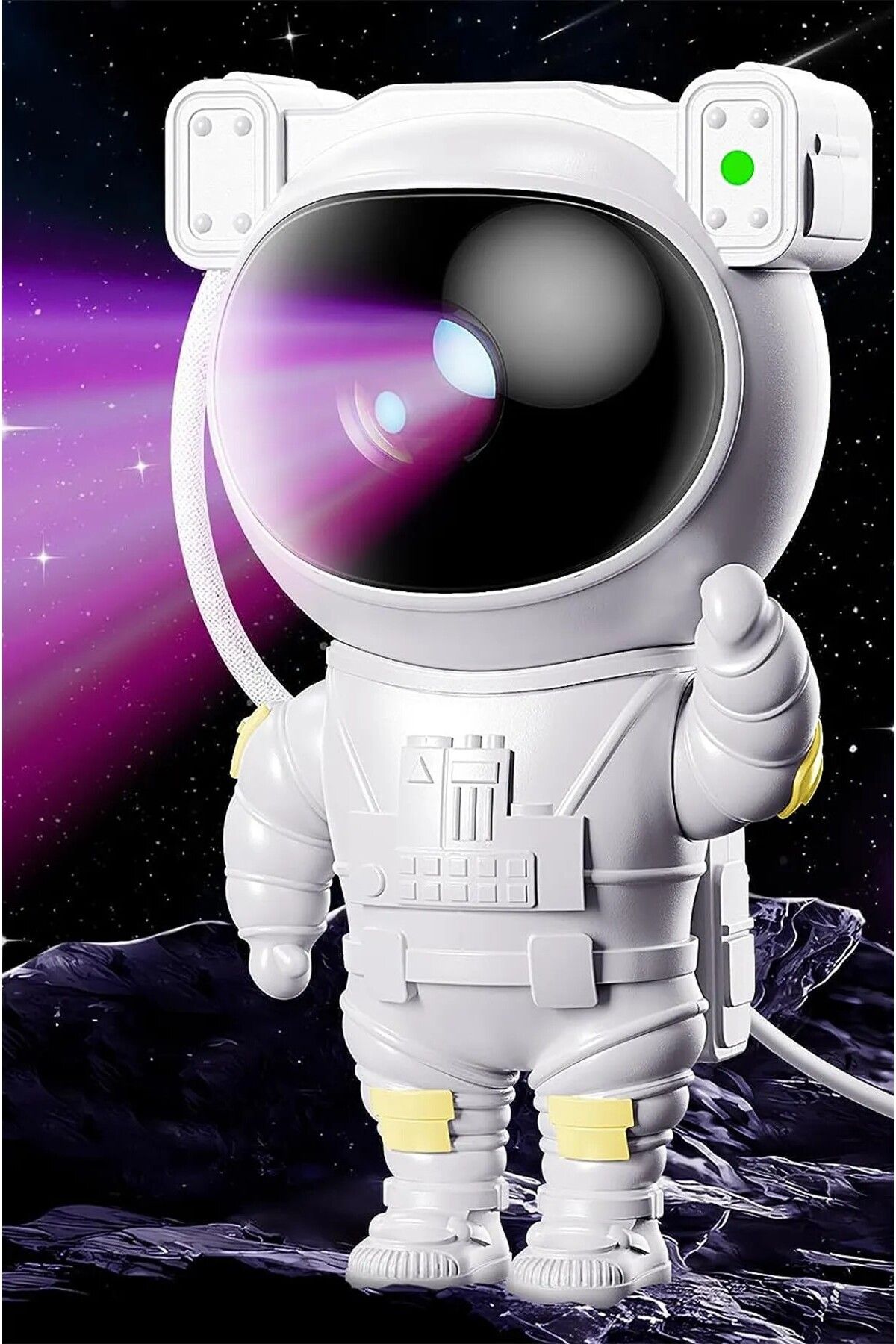 obrigado Astronot Galaksi Yıldızlı kumandalı Projeksiyon Çocuk Odası Işıklı Gece Lambası