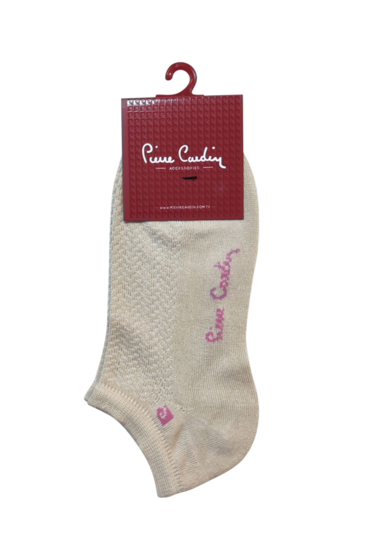Pierre Cardin Fileli Bambu Kadın Patik Çorap Kemik