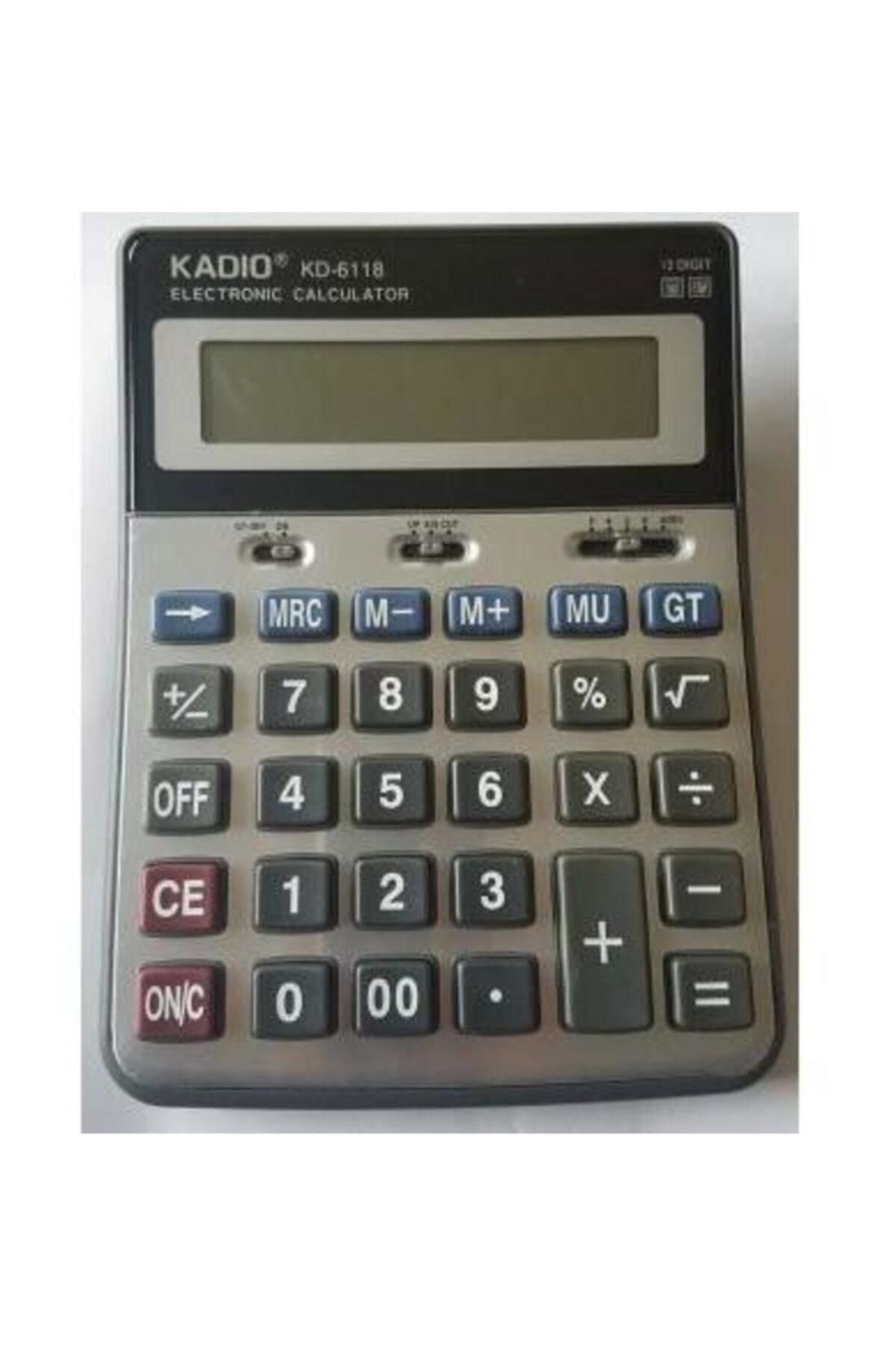 Cadence Haneli Büyük Boy Hesap Makinesi Kadio Kd-6118 12