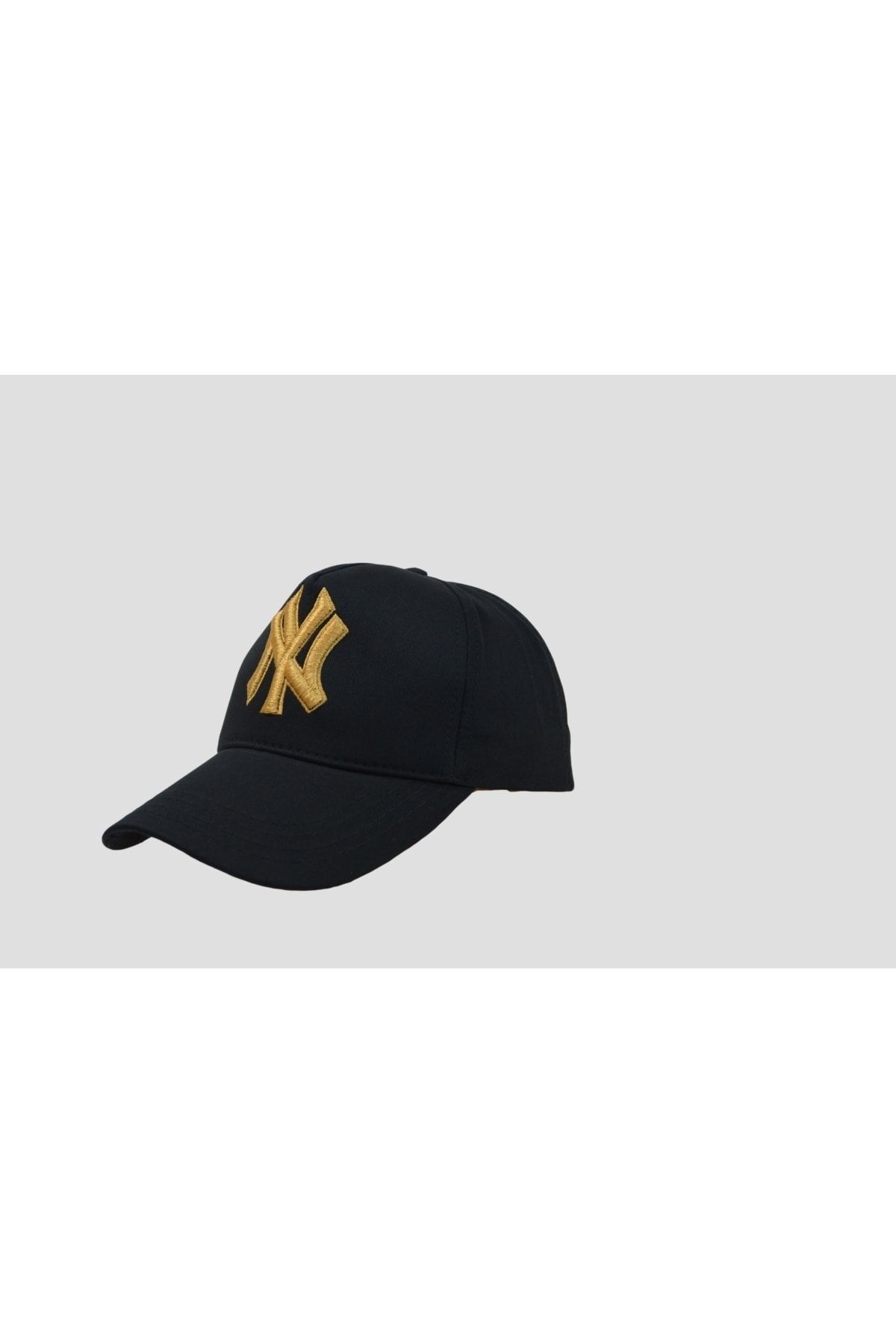 Nacar Unisex Siyah Ny New York Özel Gold Nakış Şapka