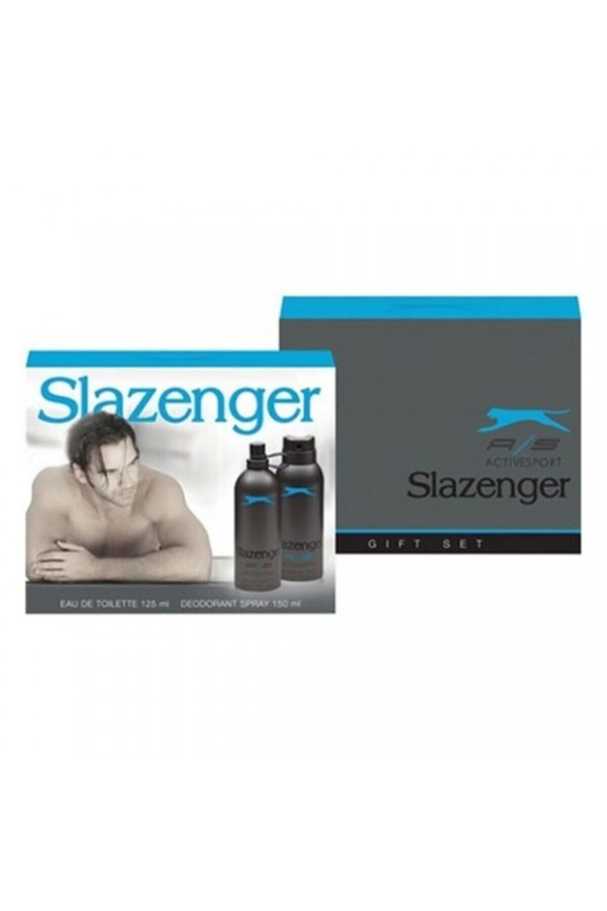 Slazenger Activesport Mavi Erkek Parfüm 125ml + Deodorant 150ml