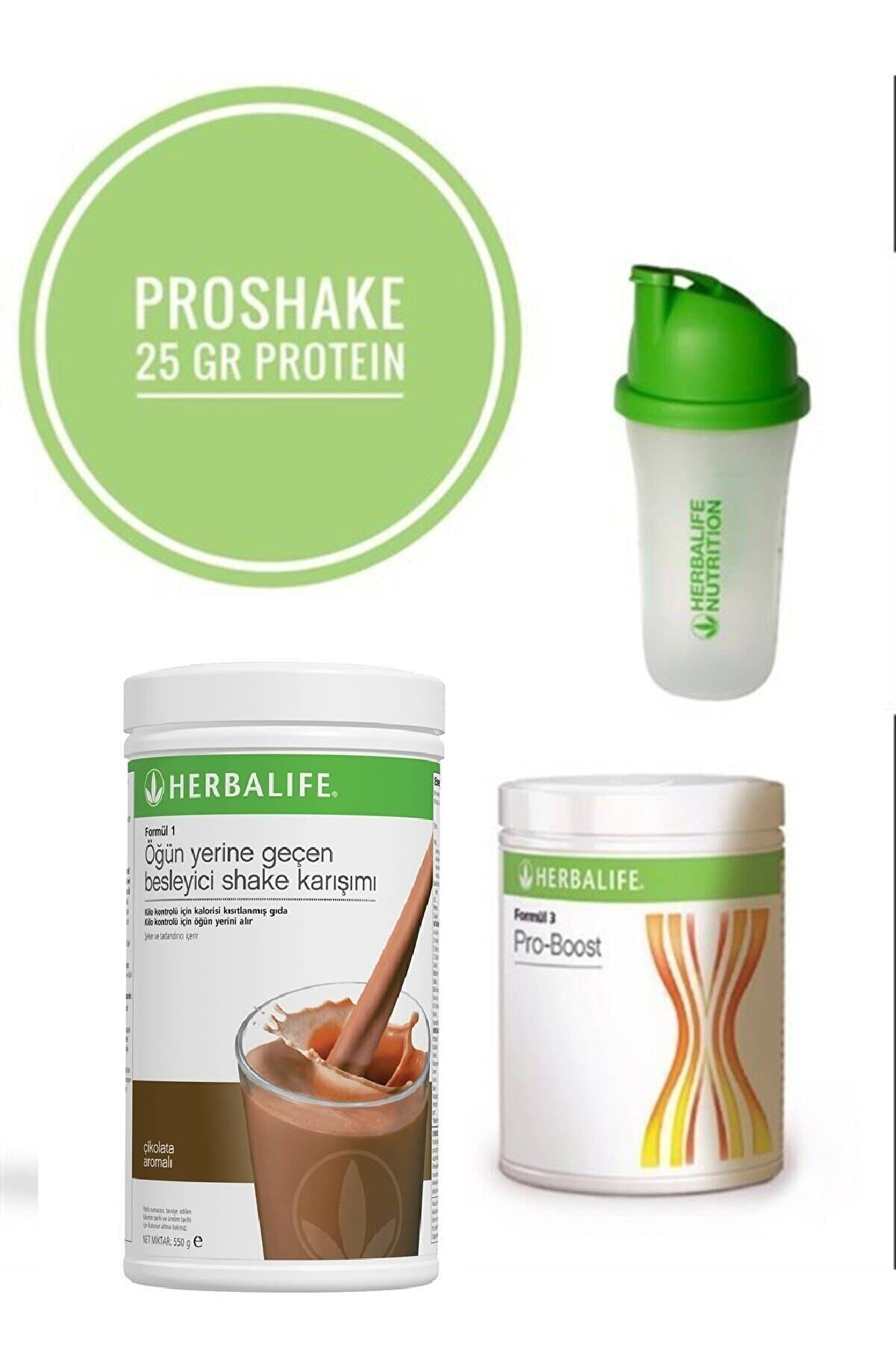 Herbalife Proshake ( Çikolatalı Shake, Pro-boost, Shaker)