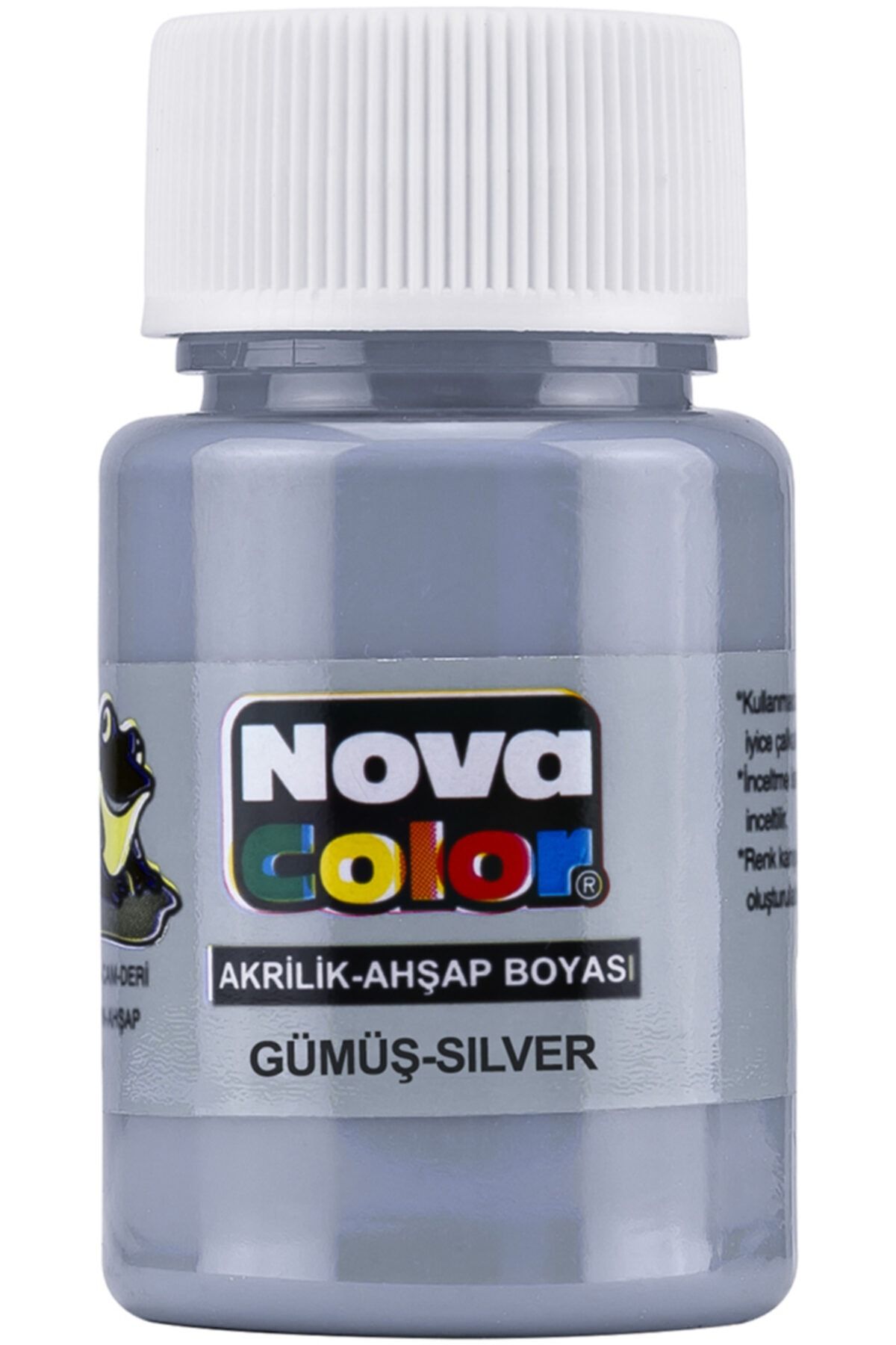 Nova Color 235 Akrilik Boya Gümüş Şişe 35 Cc