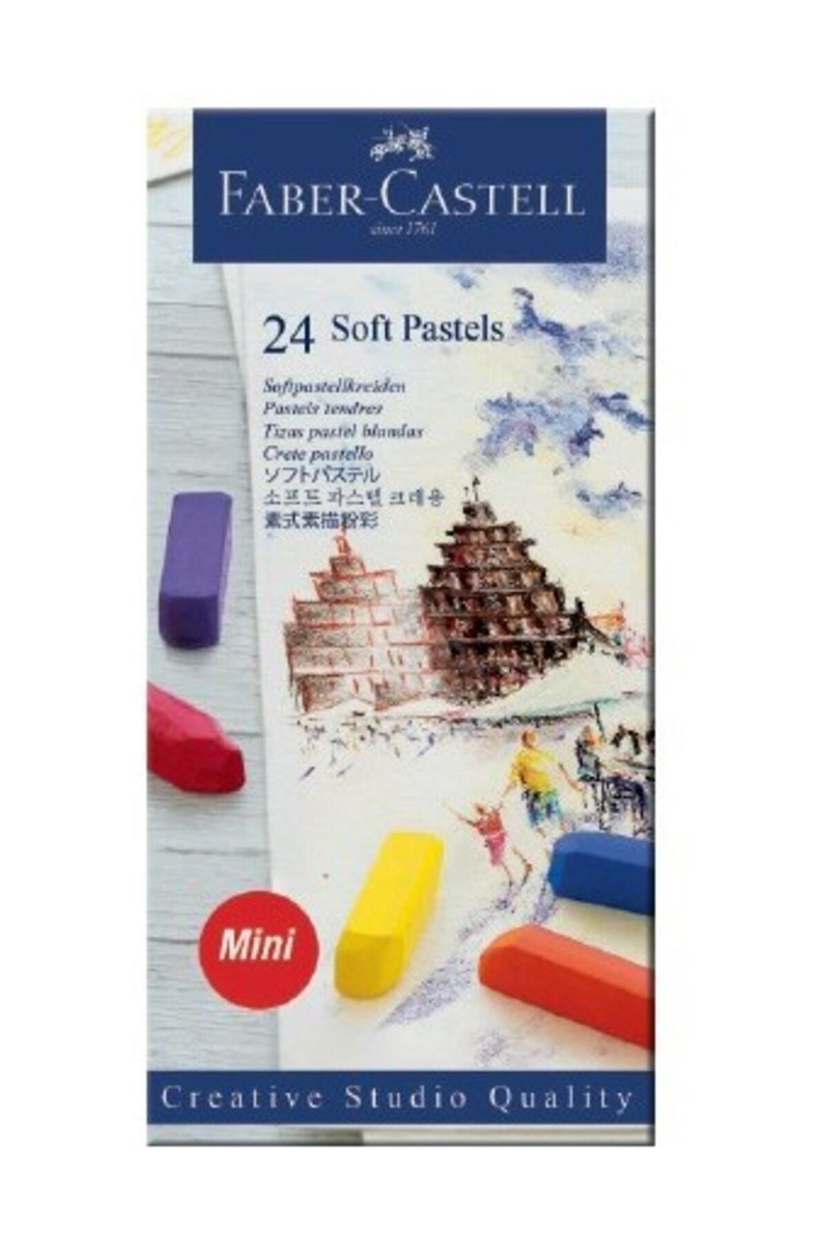 Faber Castell Creative Studio Mini Toz Pastel Boya (Soft) 24 Renk Yarım Boy
