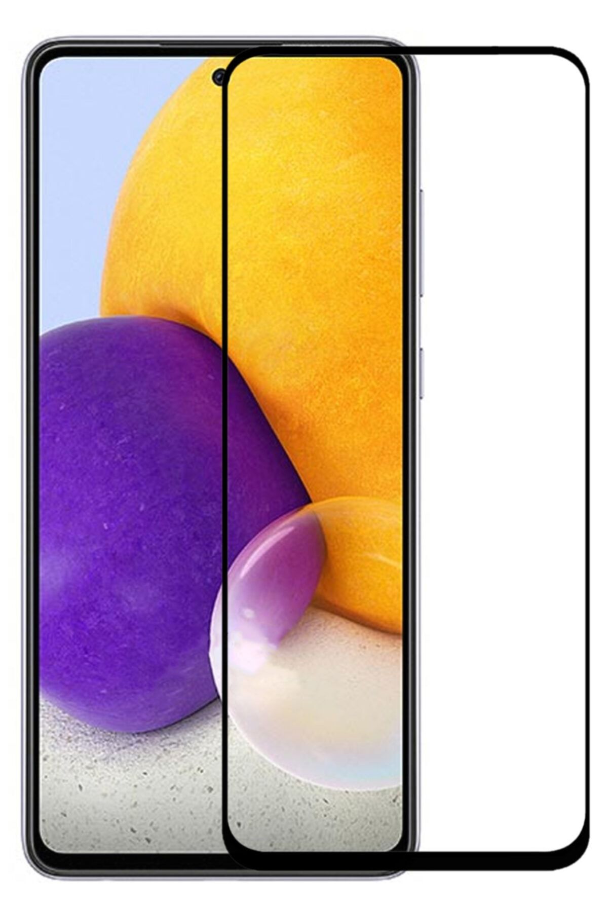 Samsung Galaxy A72 Ekran Koruyucu Kırılmaz Fiber Nano Tam Kaplayan