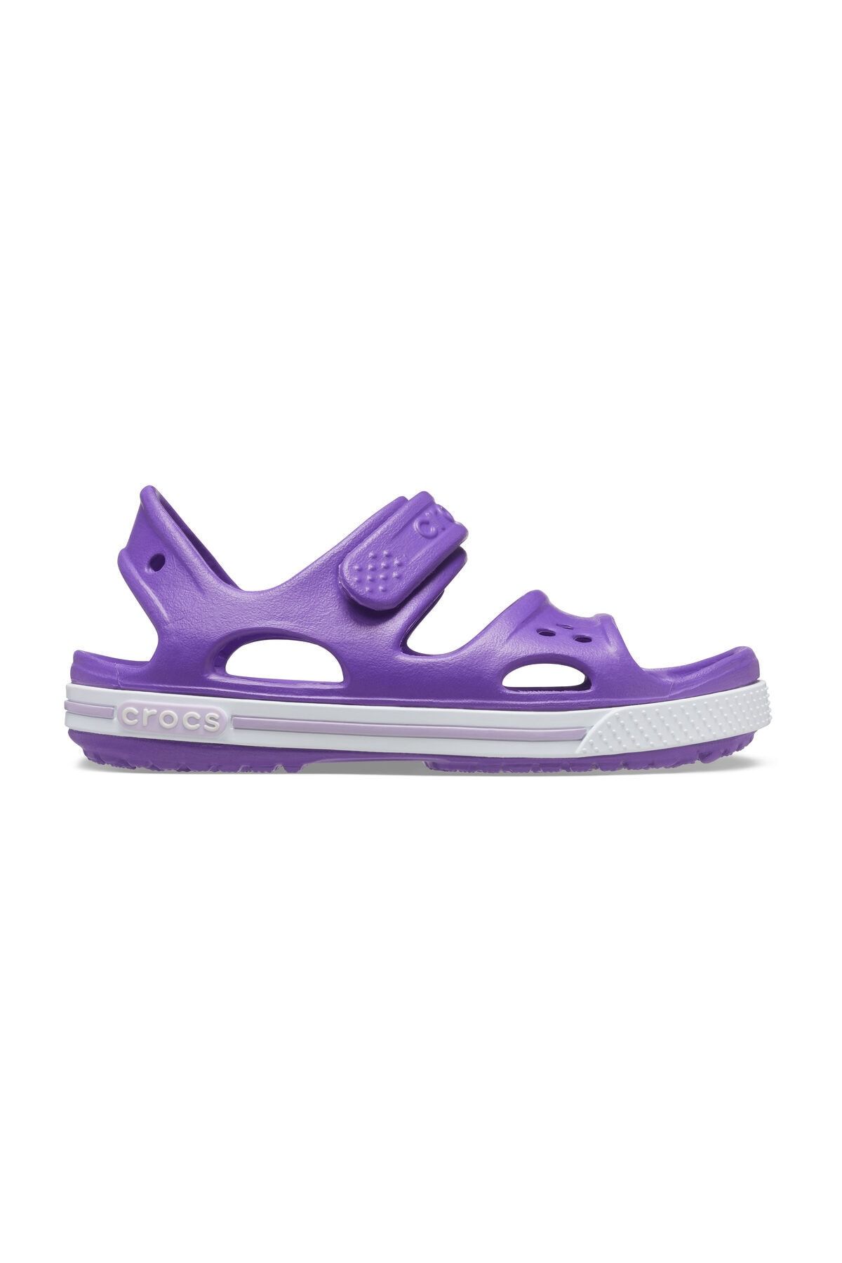 Crocs Crocband II Sandal PS Neon Mor Çocuk Sandalet Terlik