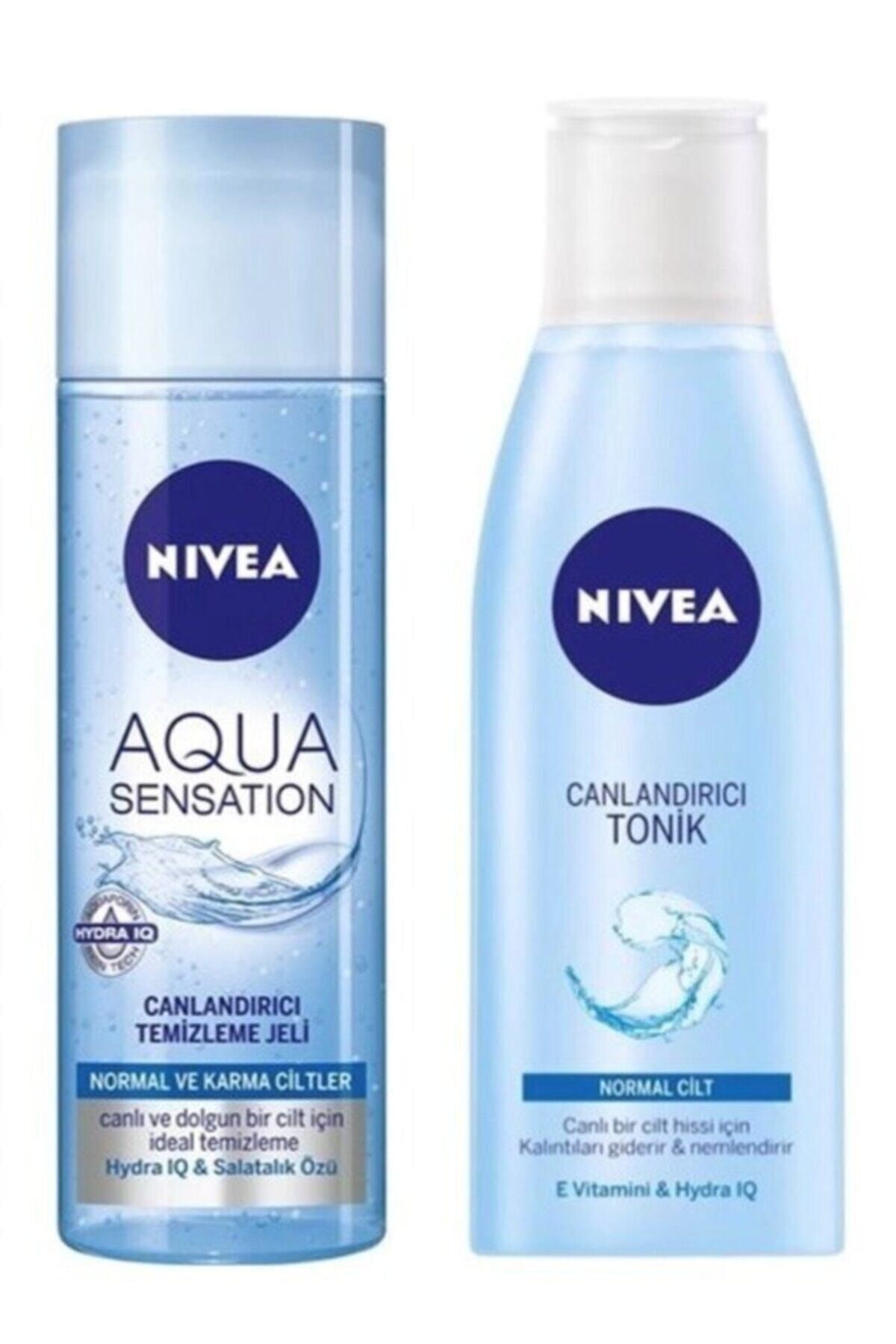 NIVEA Aqua Sensation Yüz Temizleme Jeli 200 Ml Canlandırıcı Yüz Tonik 200 Ml