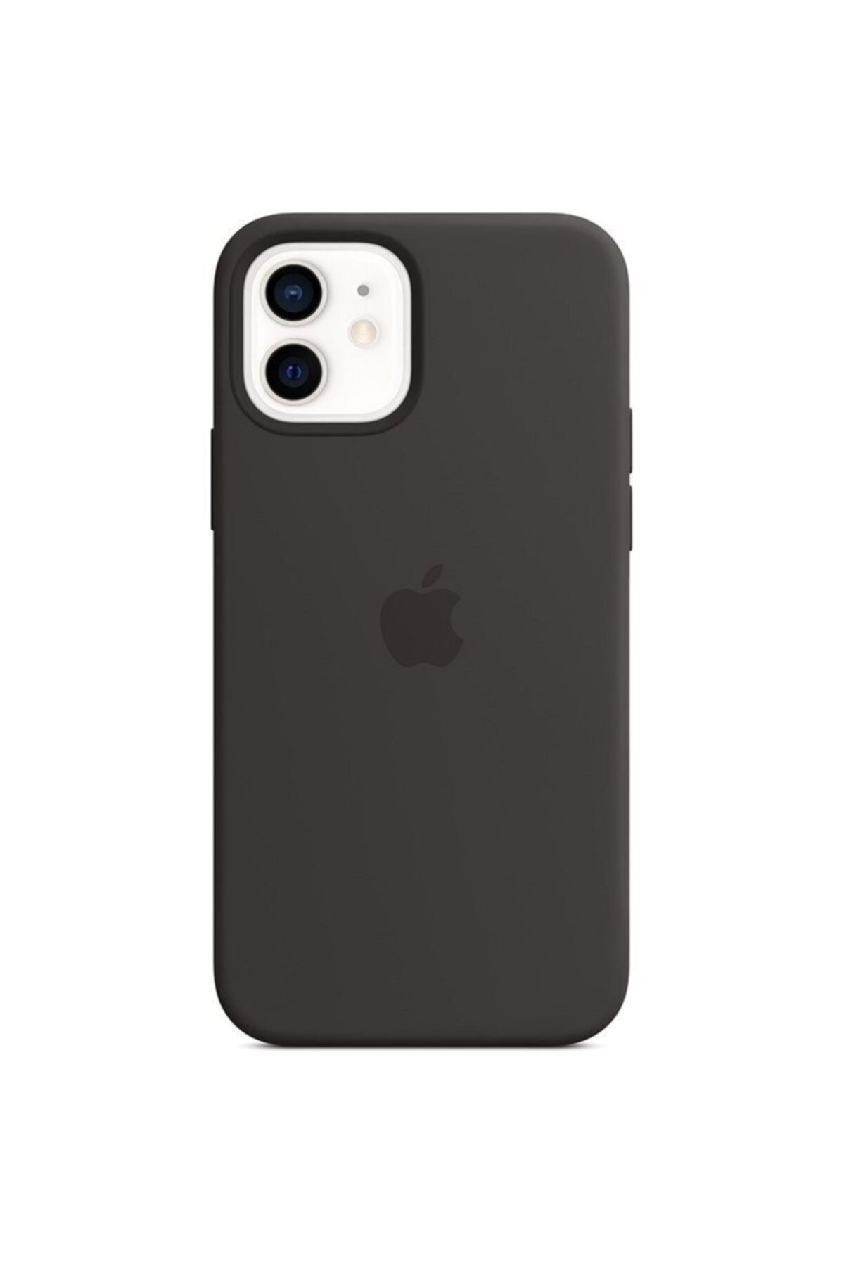 Apple Iphone 12 Mini Silikon Kılıf Magsafe Özellikli Siyah