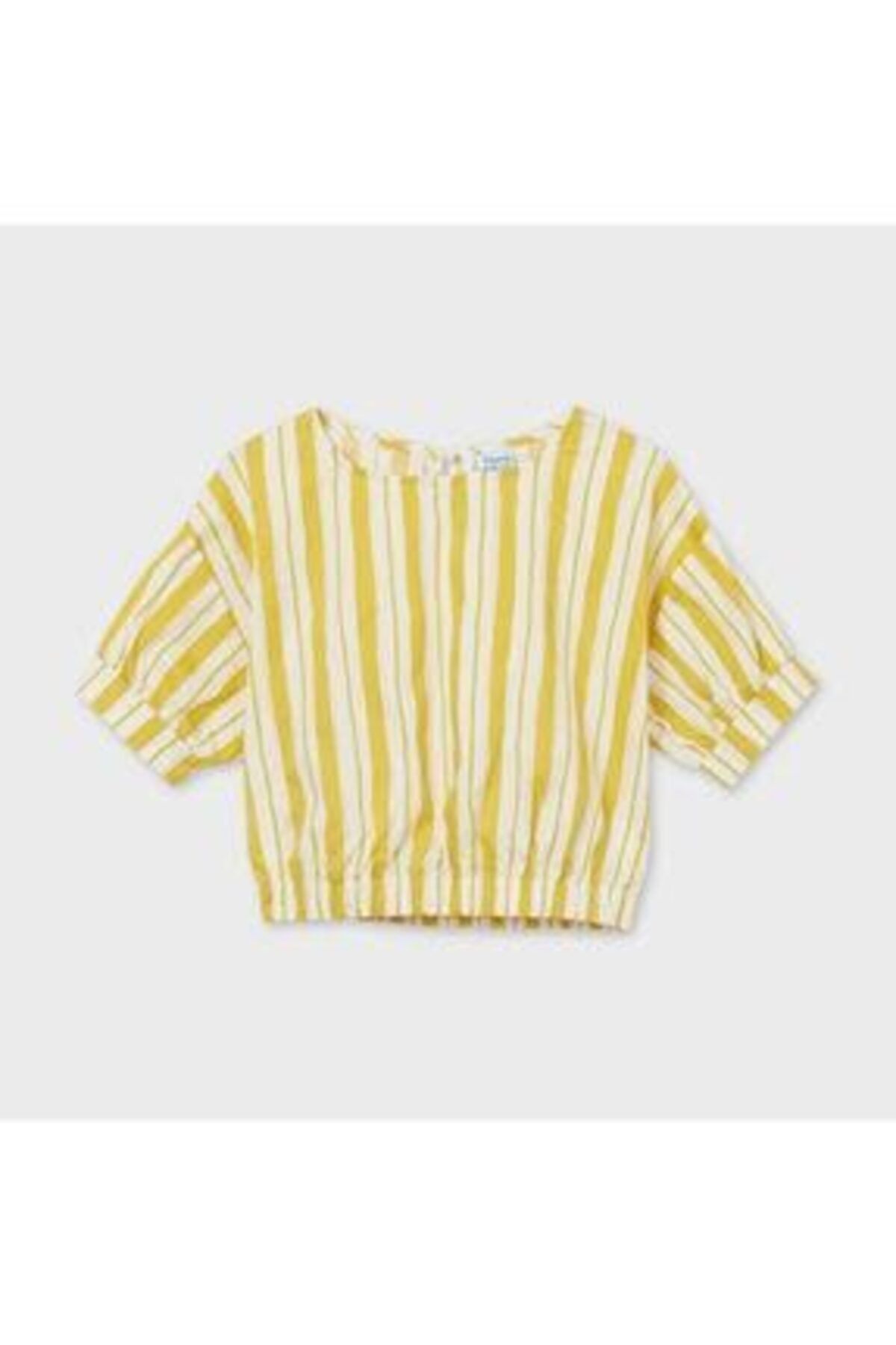 Mayoral Kız Çocuk Sarı Poplin Gömlek 6176