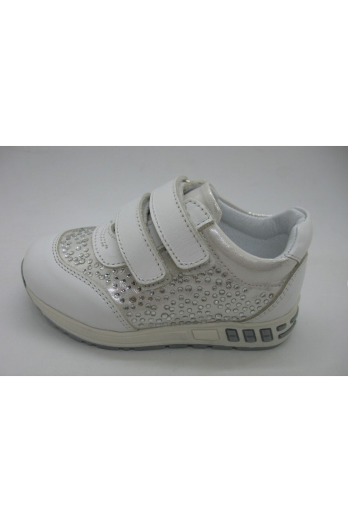 Toddler Kız Bebe Beyaz Deri Ortopedik  Ayakkabısı 21-25 0207