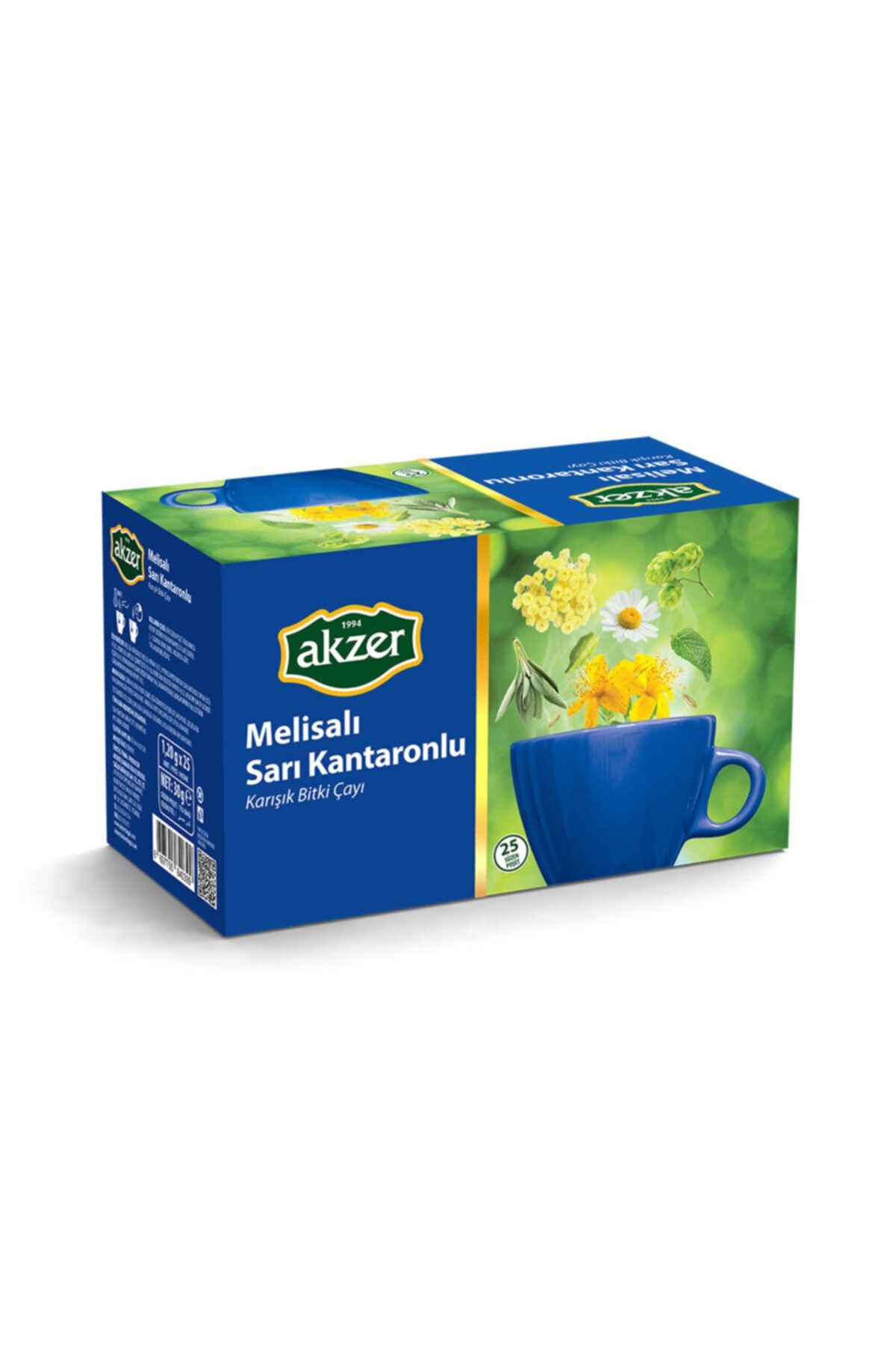 Akzer Melisalı Sarı Kantaronlu Karışık Bitkisel Çay 30 gr 1 Paket