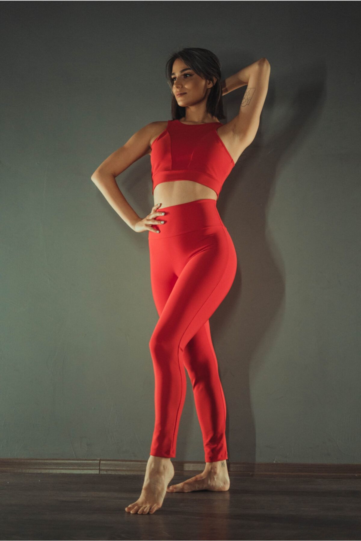 ESMERALDA'S LEGGINGS Kadın Kırmızı Bra- Bonny Red