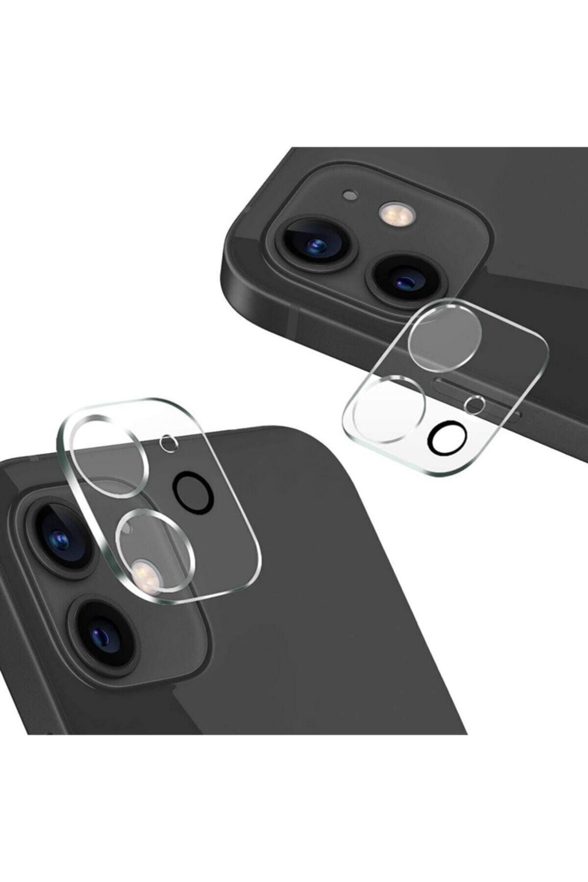 Genel Markalar Iphone 12 uyumlu Tempered Cam Kamera Lens Koruyucu Kusursuz Çekim