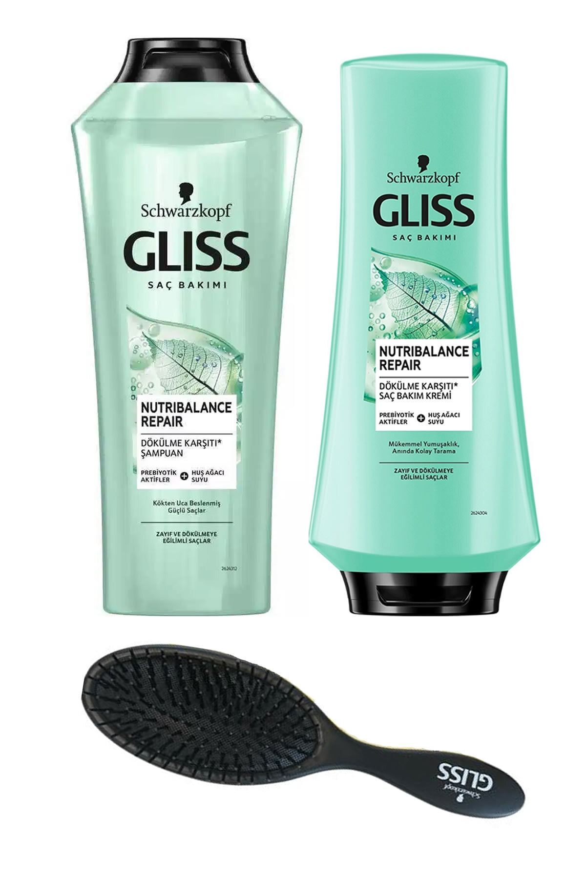 Gliss Nutribalance Dökülme Karşıtı Saç Kremi 360 Ml+şampuan 500 Ml+ Tarak