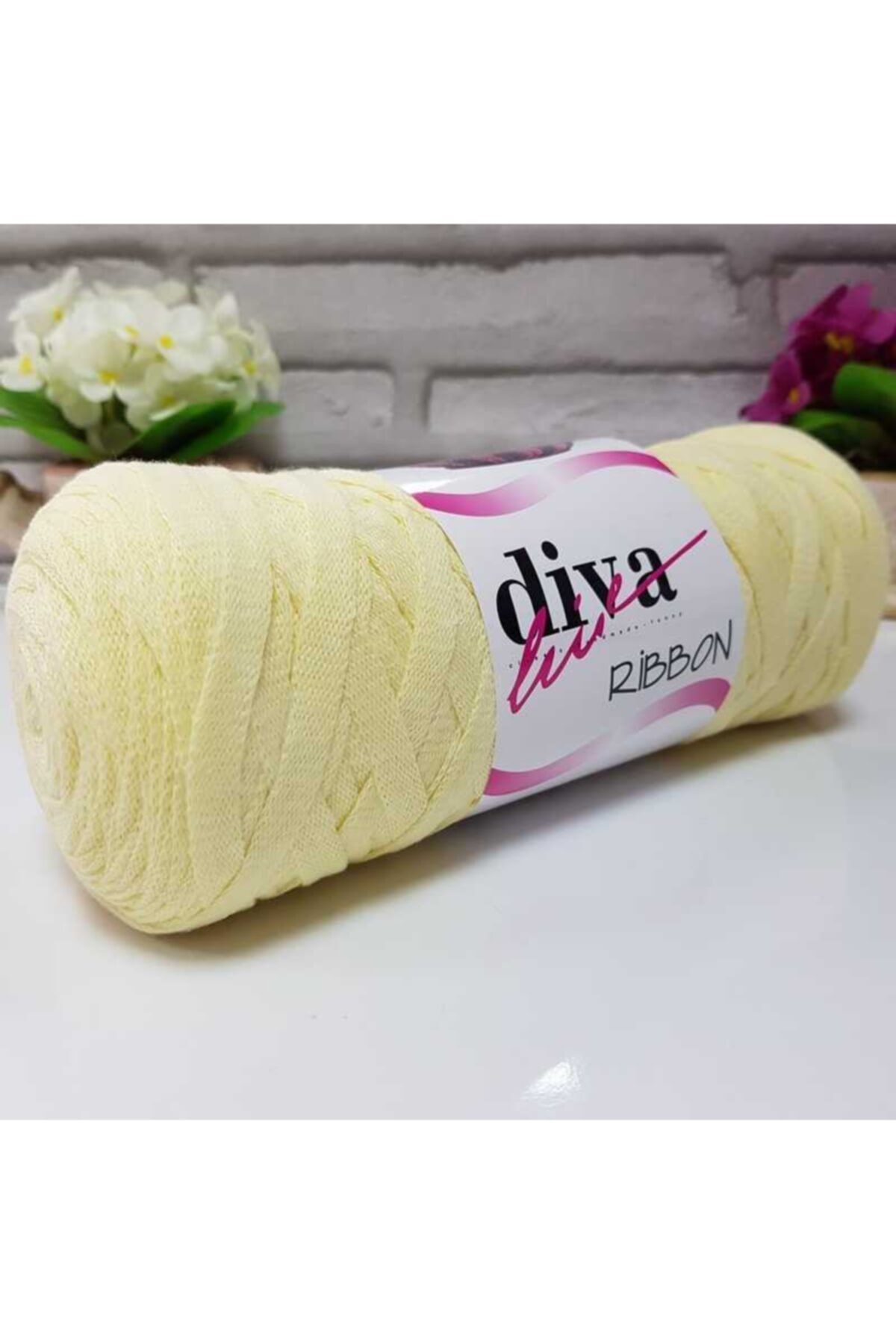 Diva İplik Diva Ribbon 1002 Soft Sarı