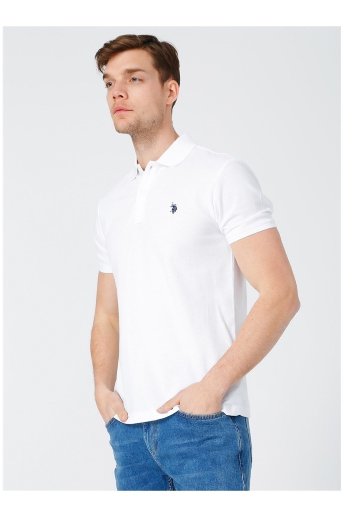 U.S. Polo Assn. Beyaz Erkek T-Shirt