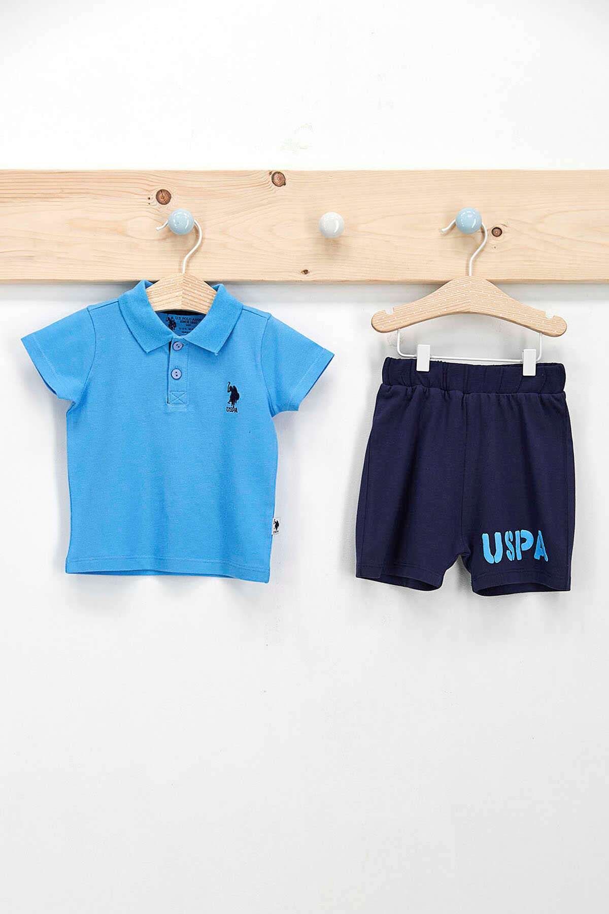 U.S. Polo Assn. Erkek Bebek Dik Yaka T-shirt Takım
