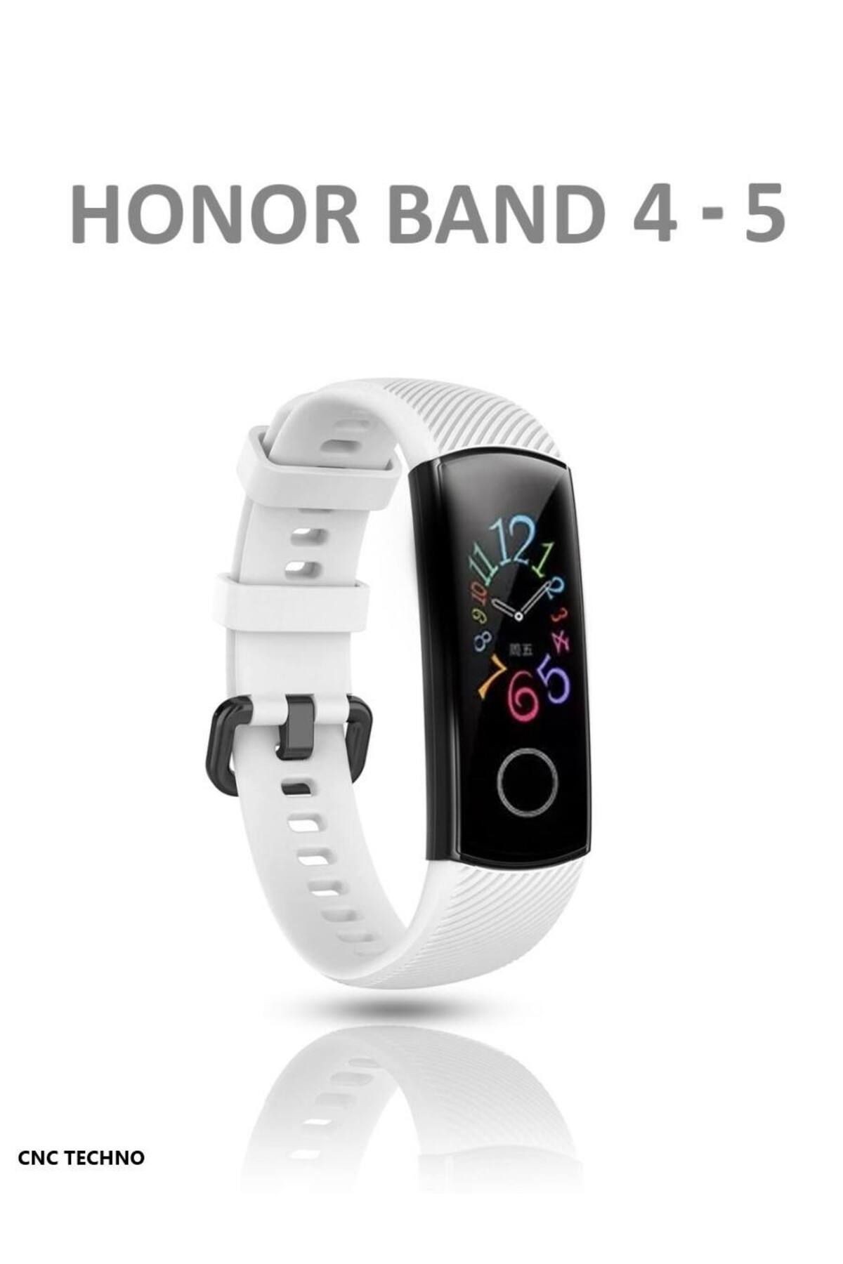 AQUA AKSESUAR Honor Band 4-5 Silikon Akıllı Bileklik Kordon Kayış Yüksek Kalite