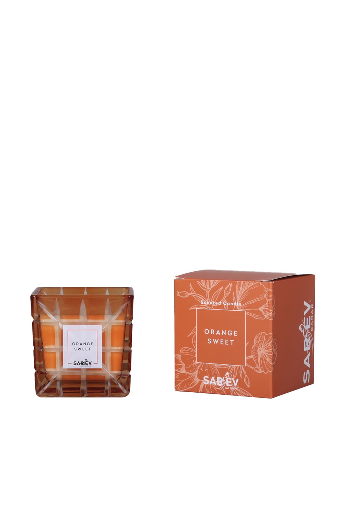 Sarev Orange Sweet Scented Candle/Kokulu Mum